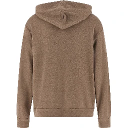 Brown Cotton Hoodie