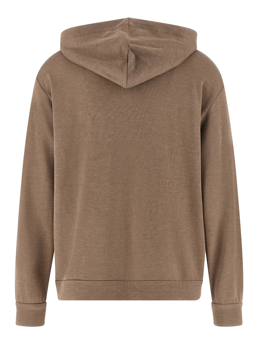 Brown Cotton Hoodie