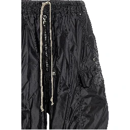 Black Nylon Cargo Pants