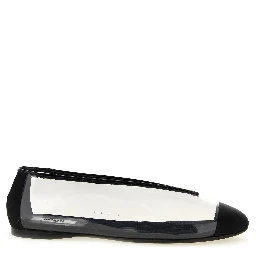 Black Pvc Ballet Flats