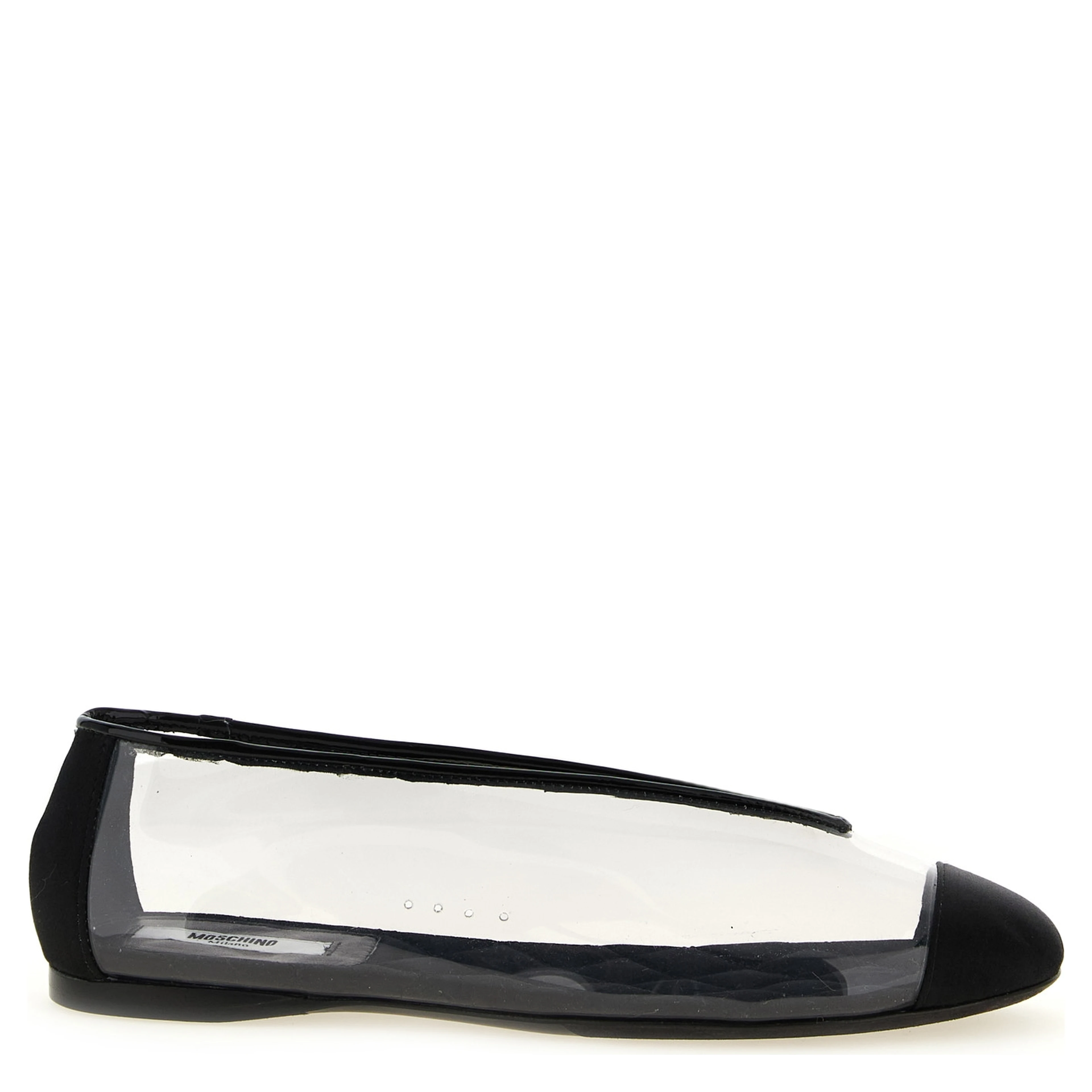Black Pvc Ballet Flats
