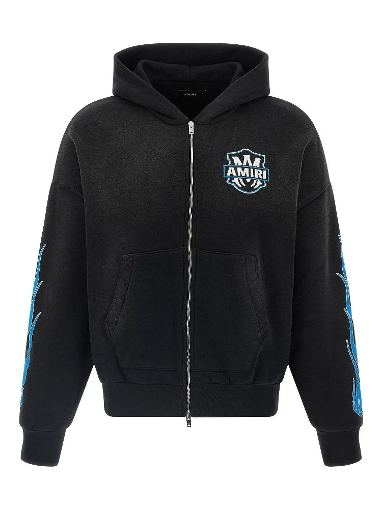 Black Cotton Sweatshirt