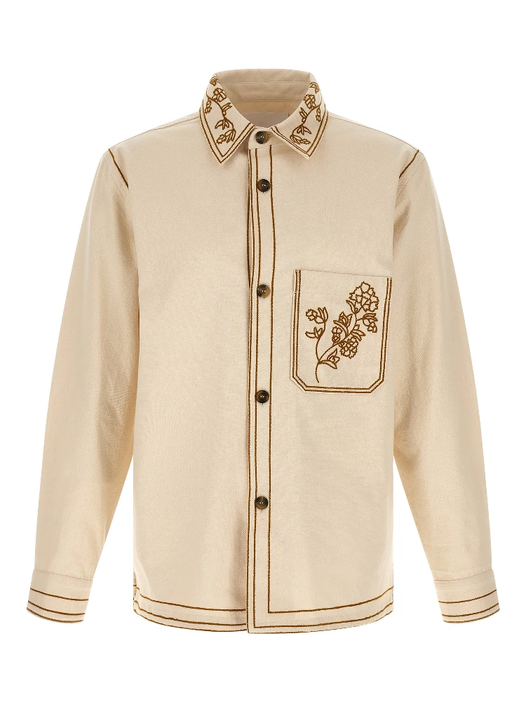 Beige Denim Shirt