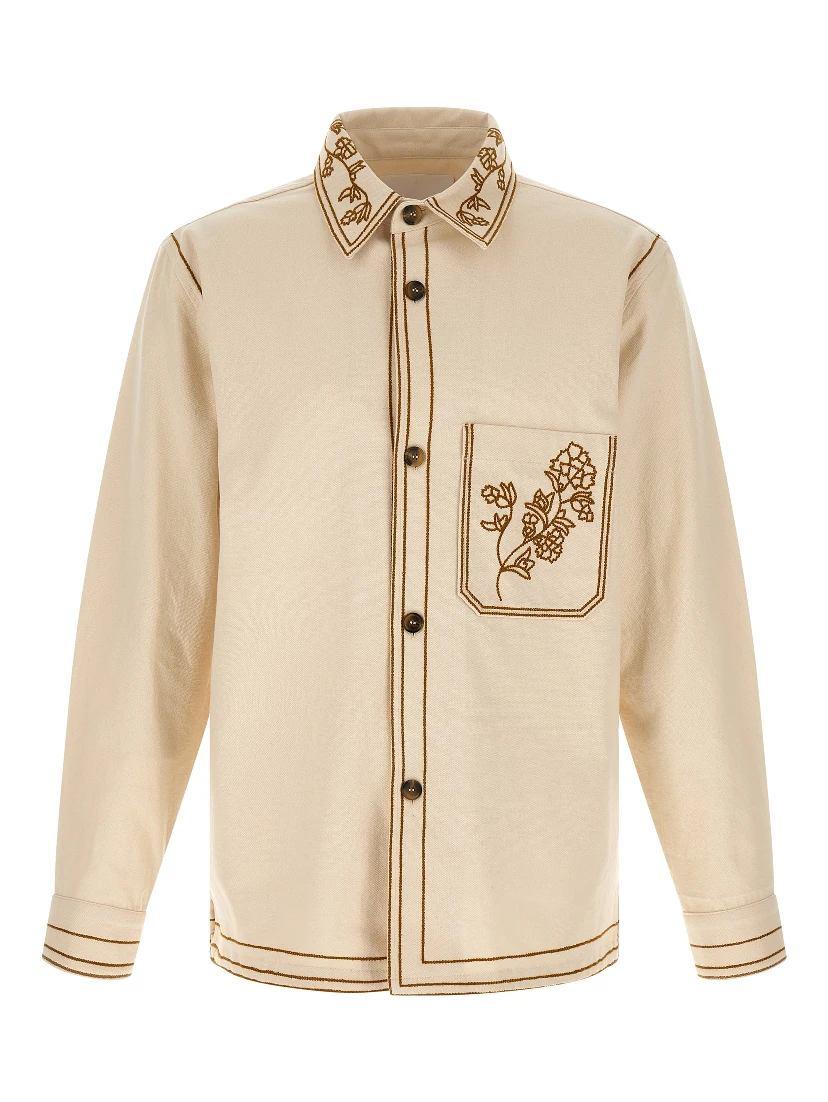 Beige Denim Shirt
