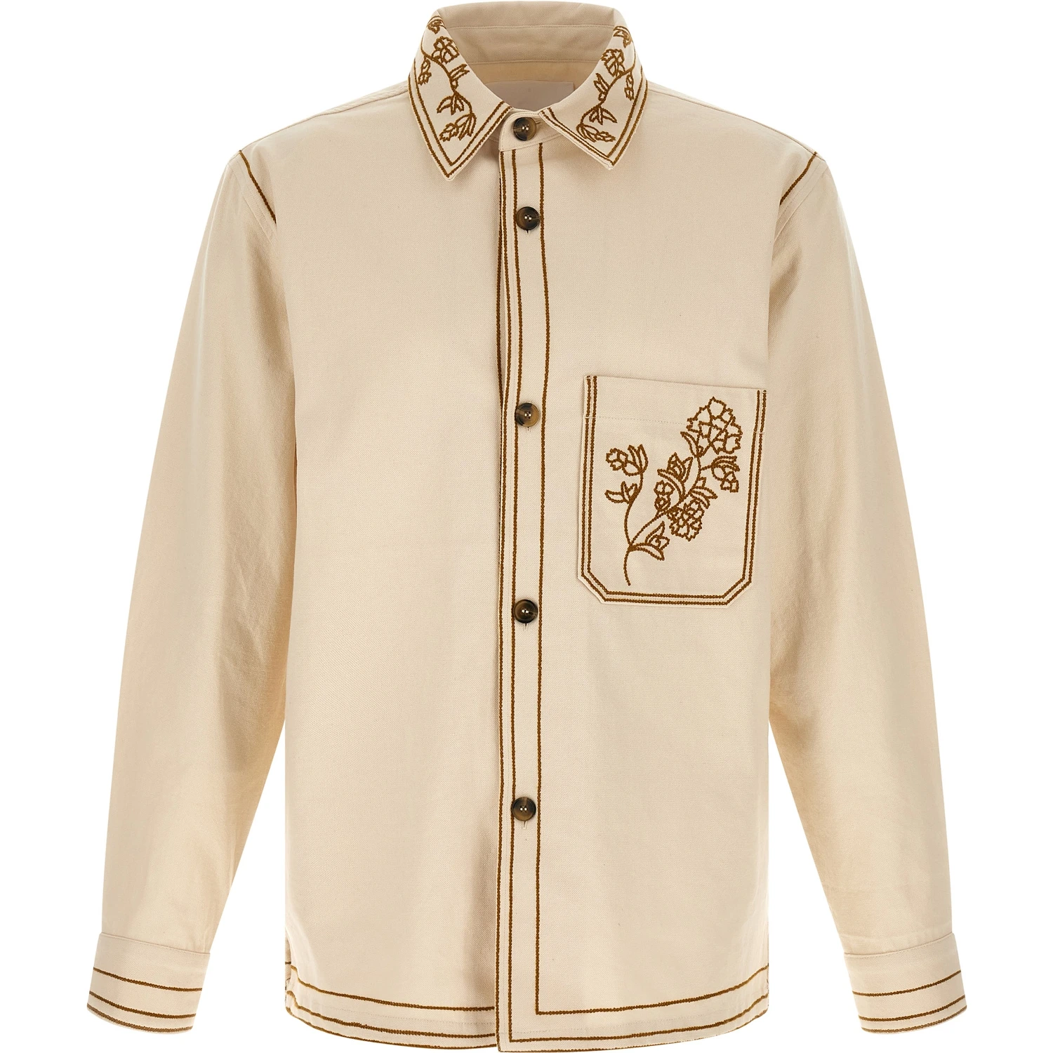 Beige Denim Shirt