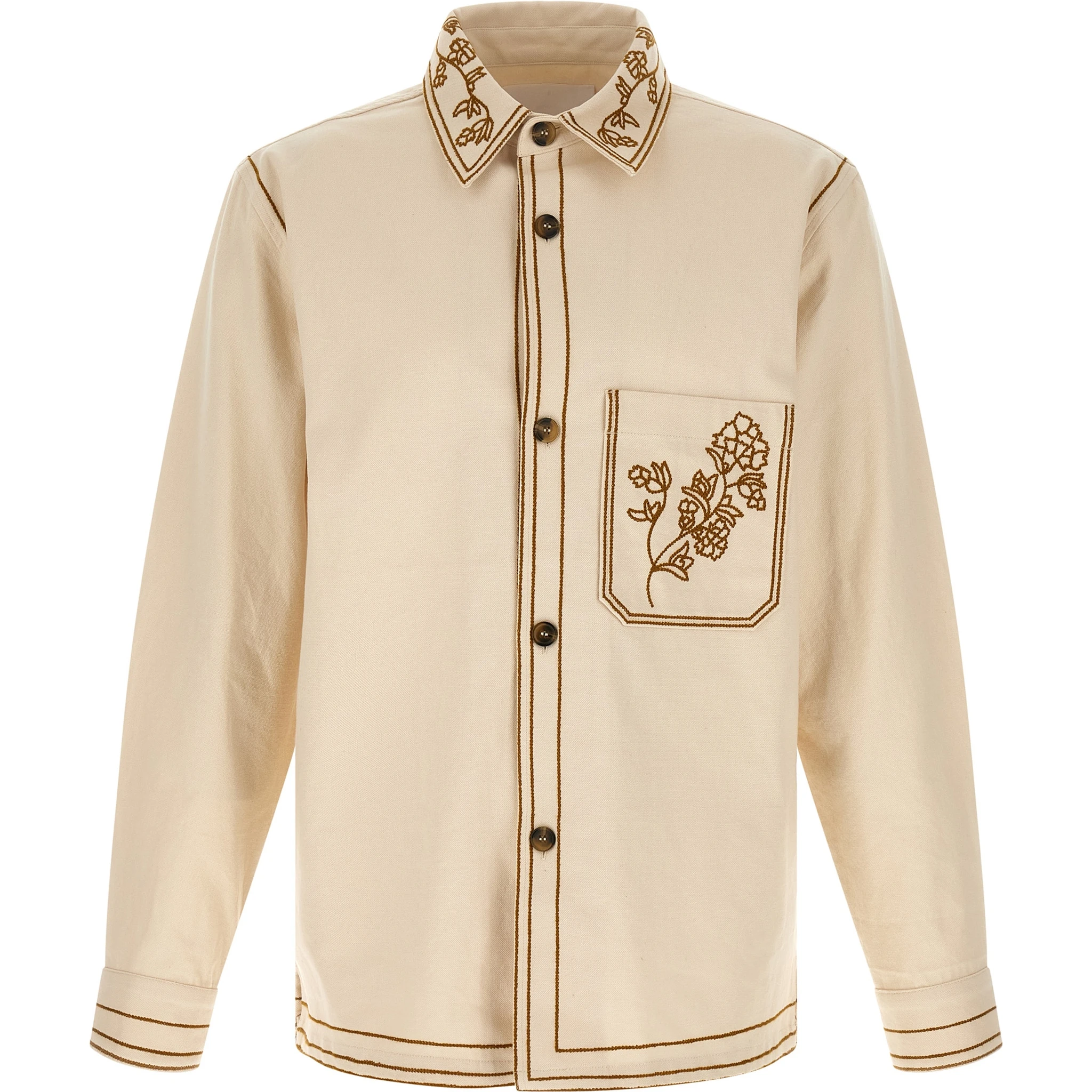 Beige Denim Shirt