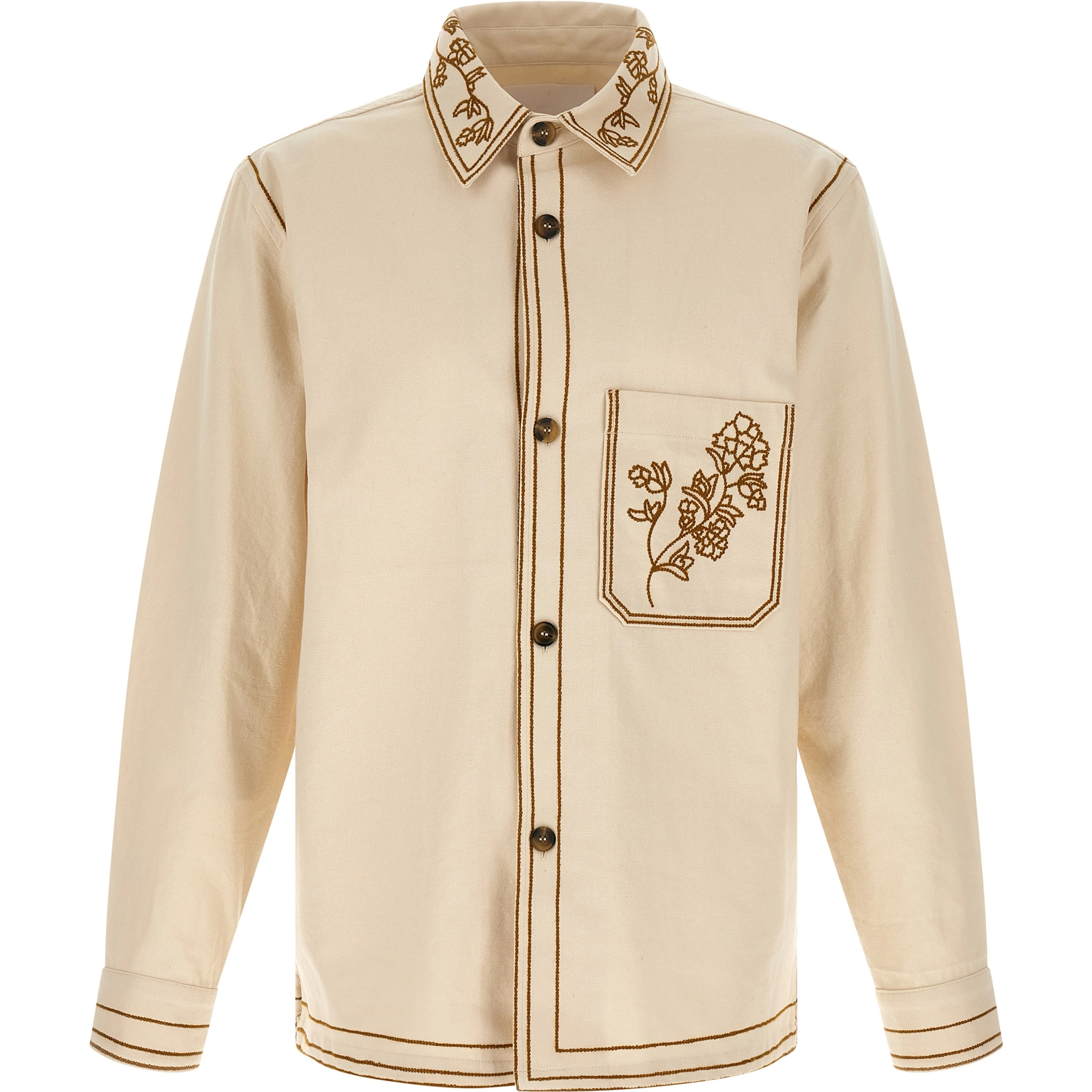 Beige Denim Shirt