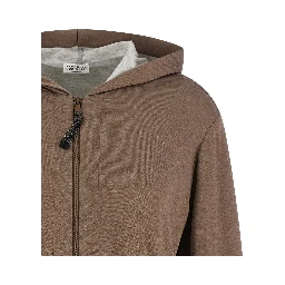 Brown Cotton Hoodie