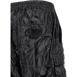 Black Nylon Cargo Pants