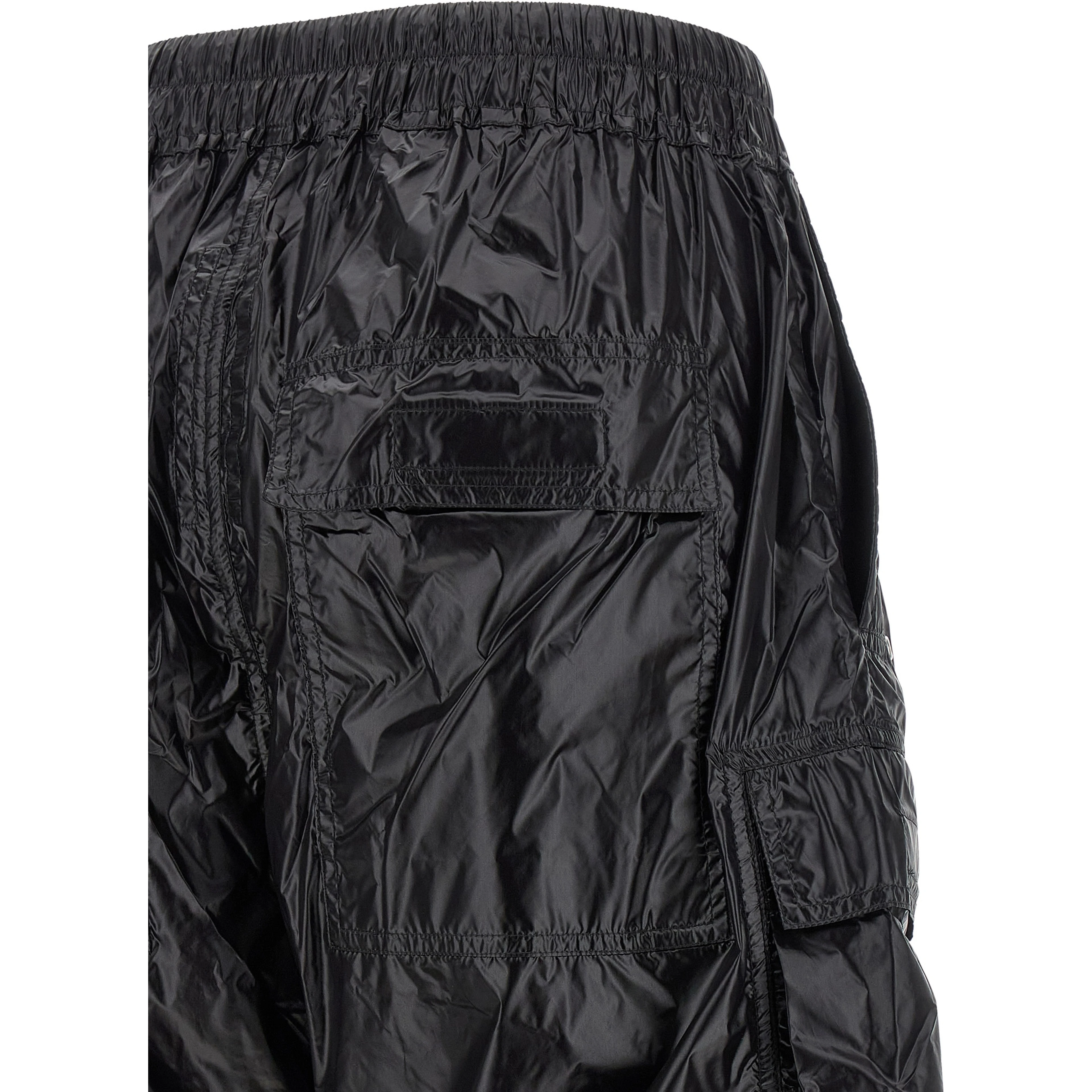 Black Nylon Cargo Pants