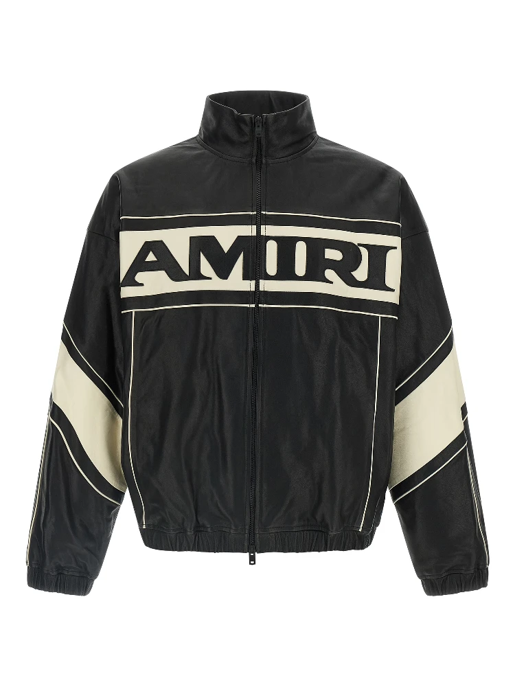 Bicolor Lamb Leather Leather Jacket