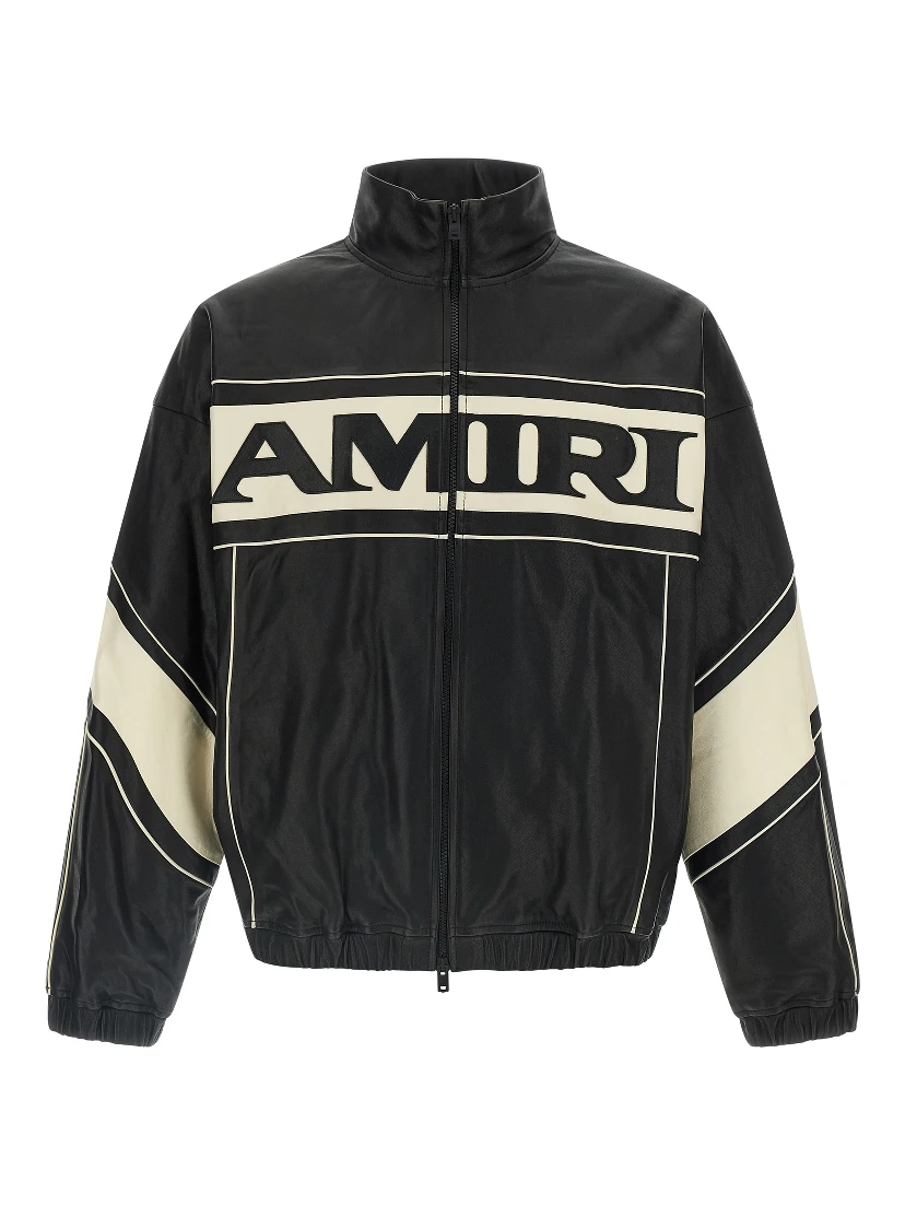 Bicolor Lamb Leather Leather Jacket