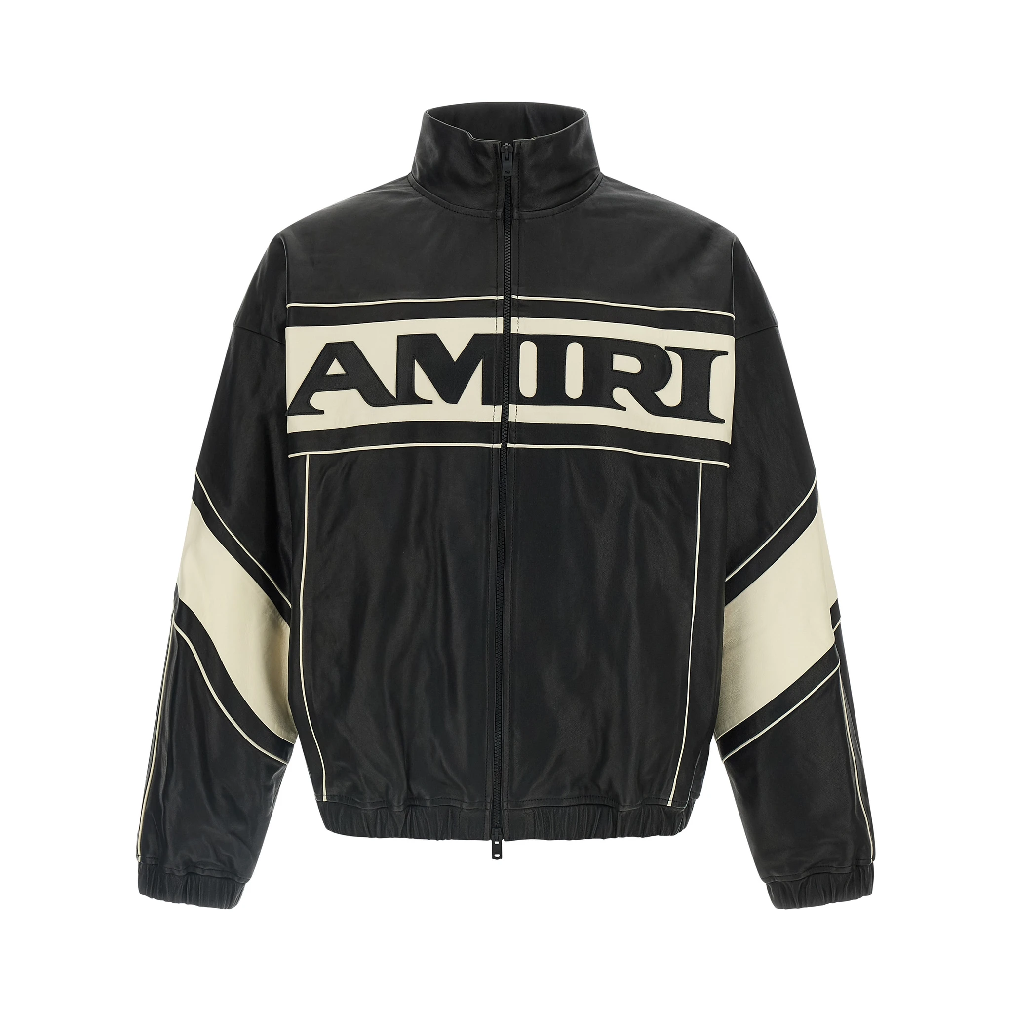 Bicolor Lamb Leather Leather Jacket