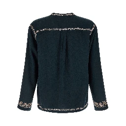 Blue Cotton Blouse
