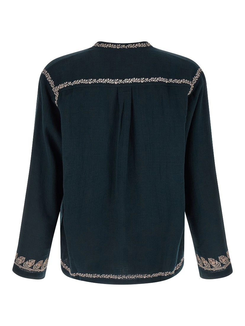 Blue Cotton Blouse