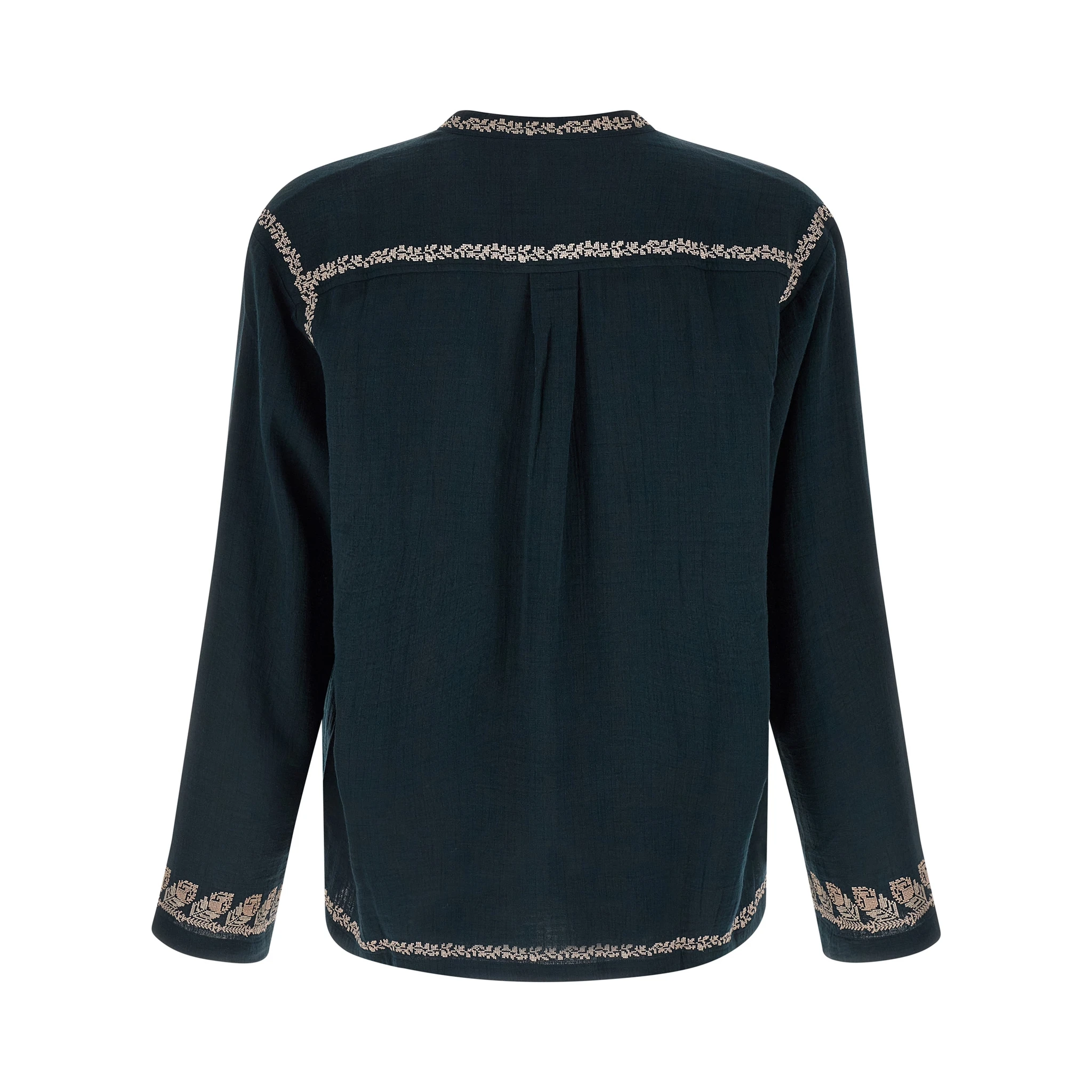 Blue Cotton Blouse
