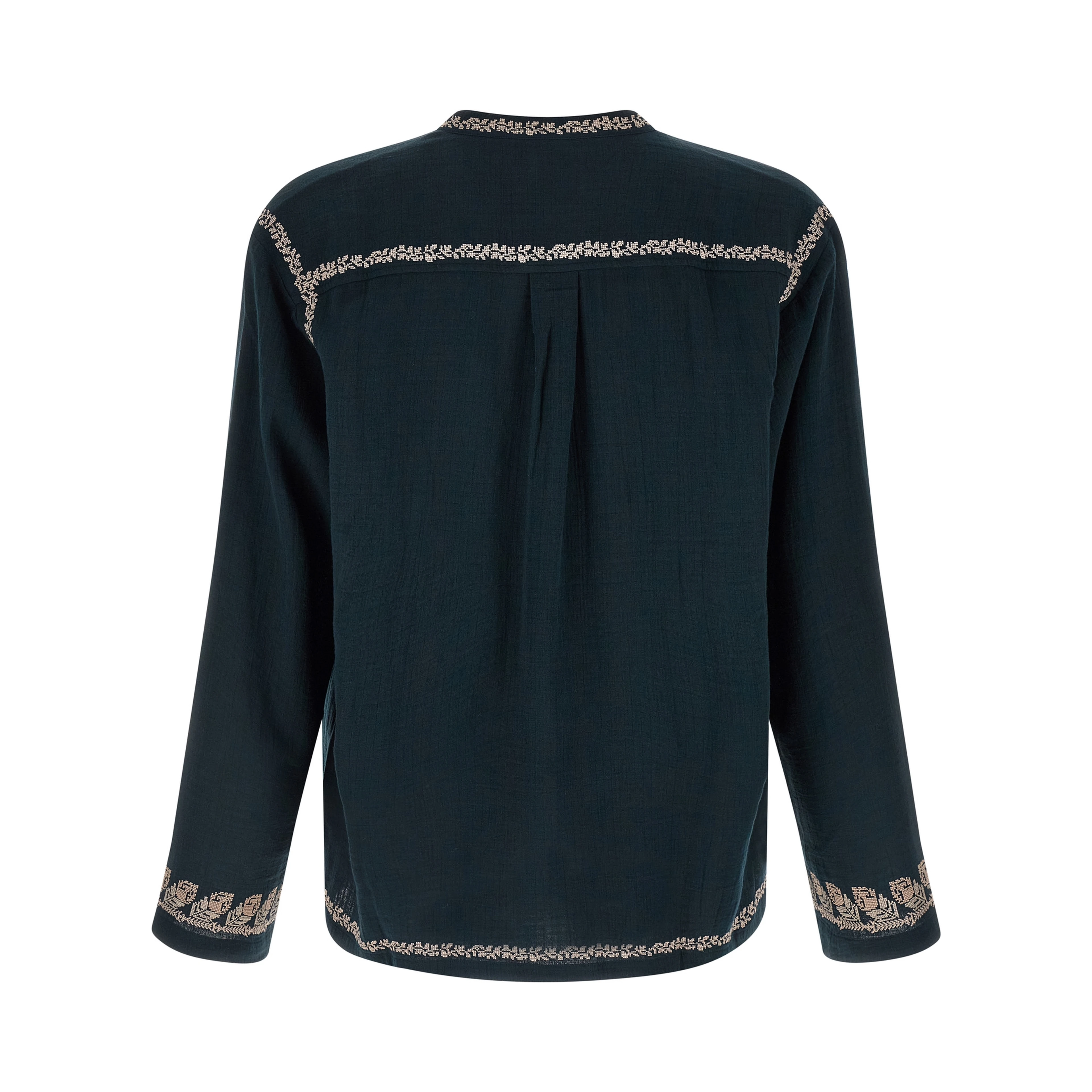 Blue Cotton Blouse