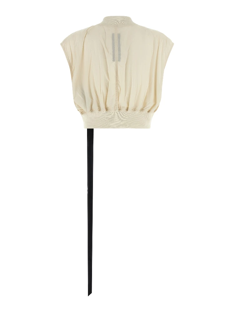 Beige Nylon Sleeveless Jacket alternative