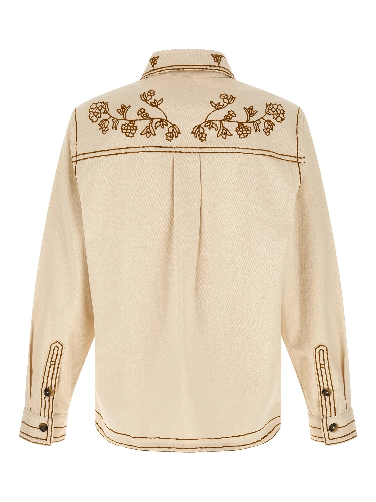 Beige Denim Shirt alternative
