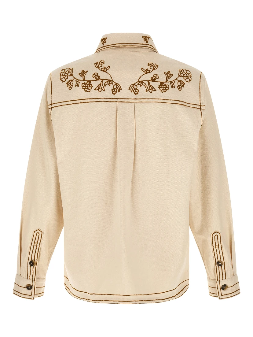 Beige Denim Shirt