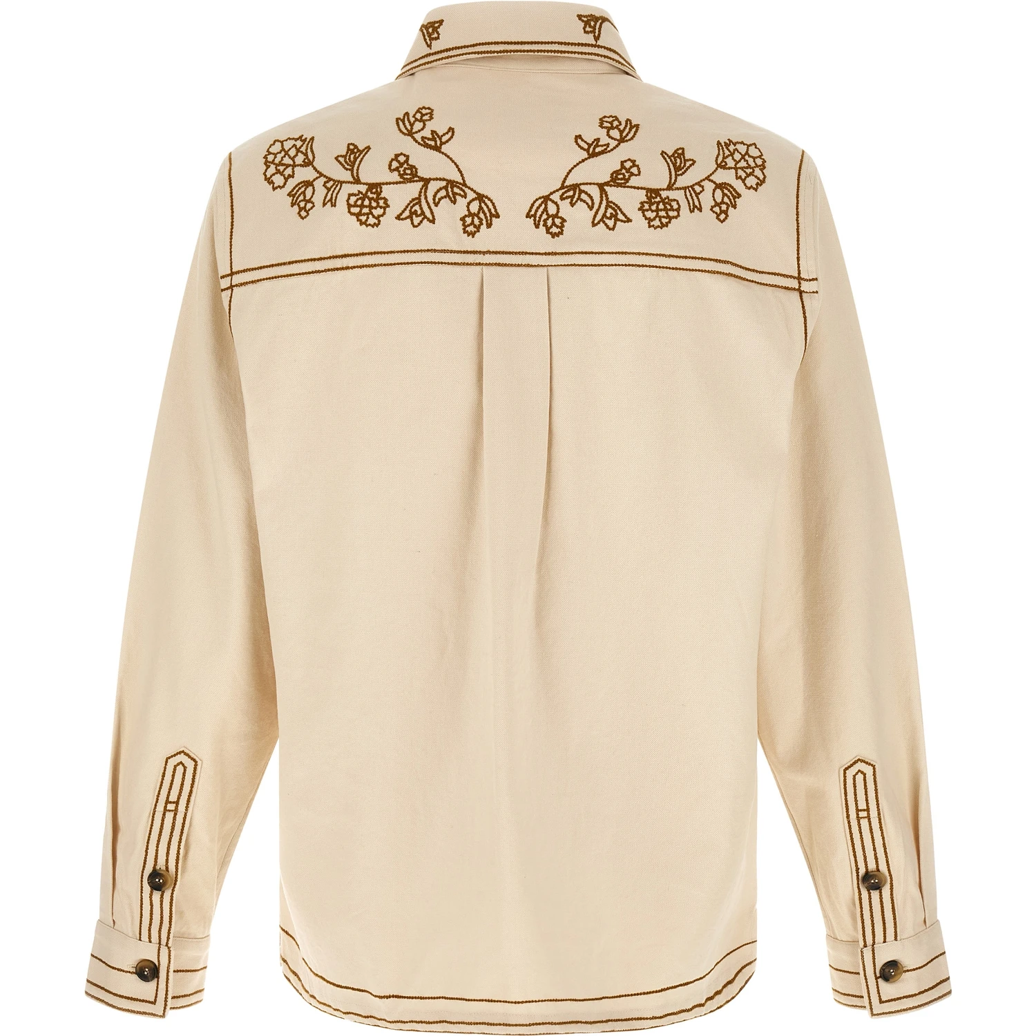 Beige Denim Shirt