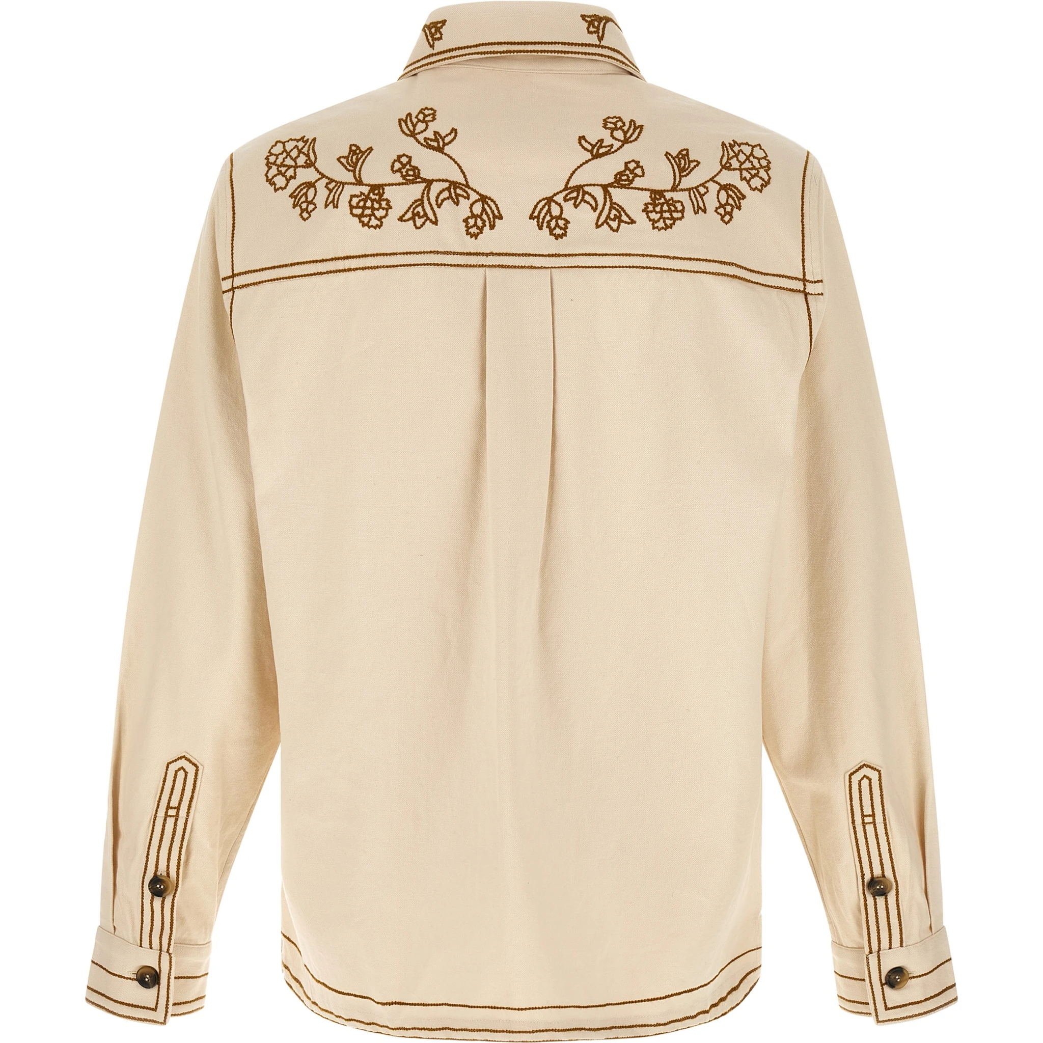 Beige Denim Shirt