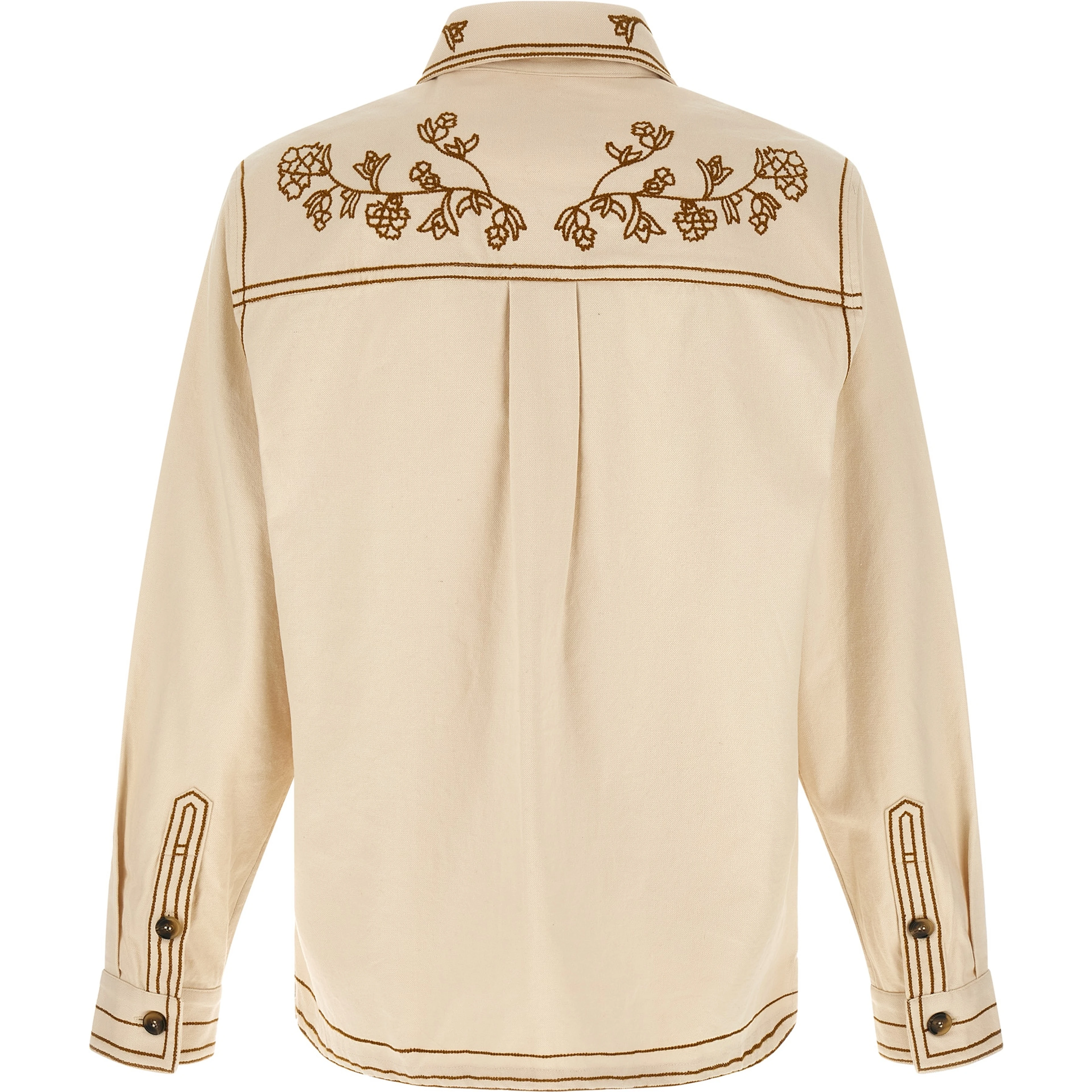 Beige Denim Shirt