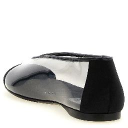 Black Pvc Ballet Flats