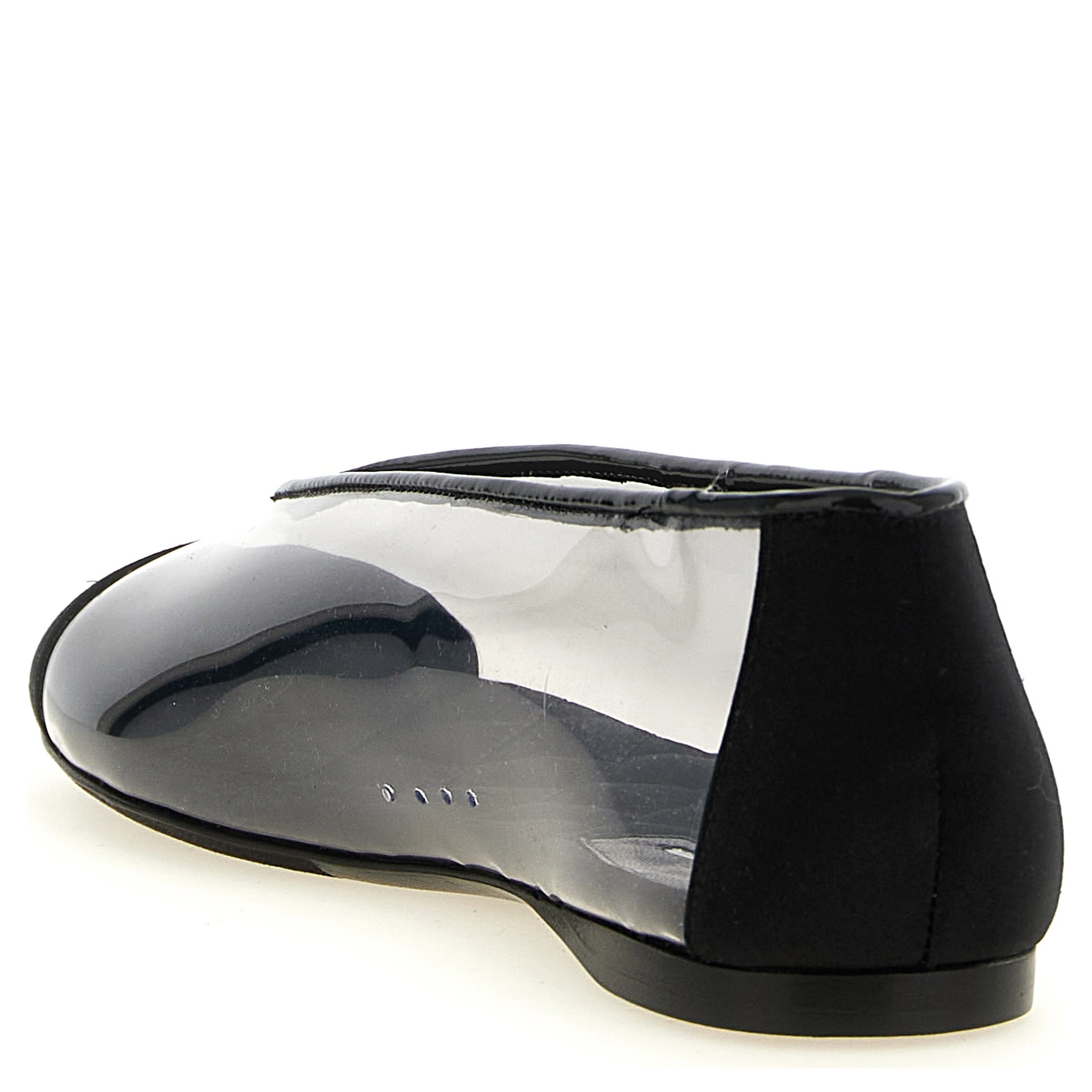 Black Pvc Ballet Flats