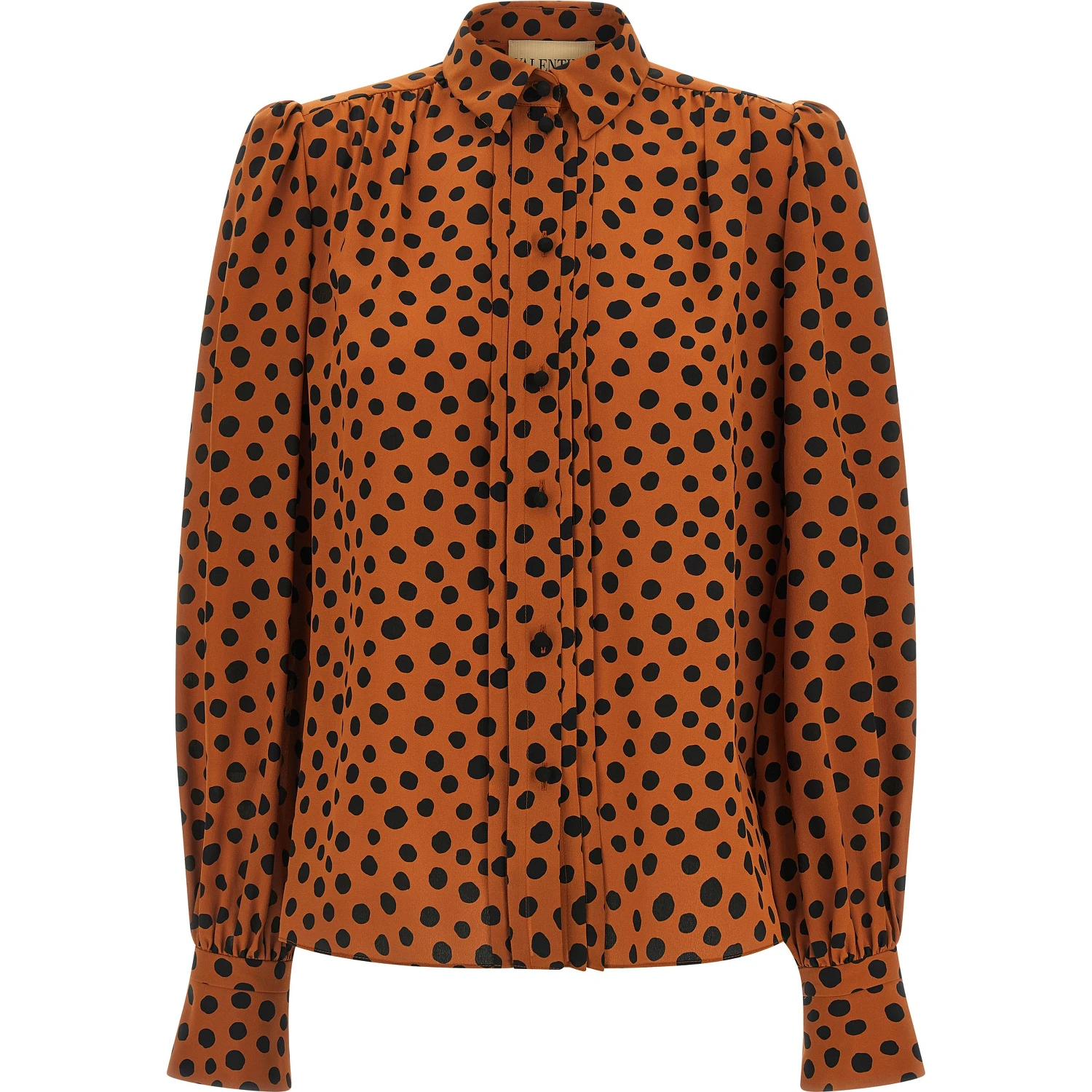 Orange Silk Blouse