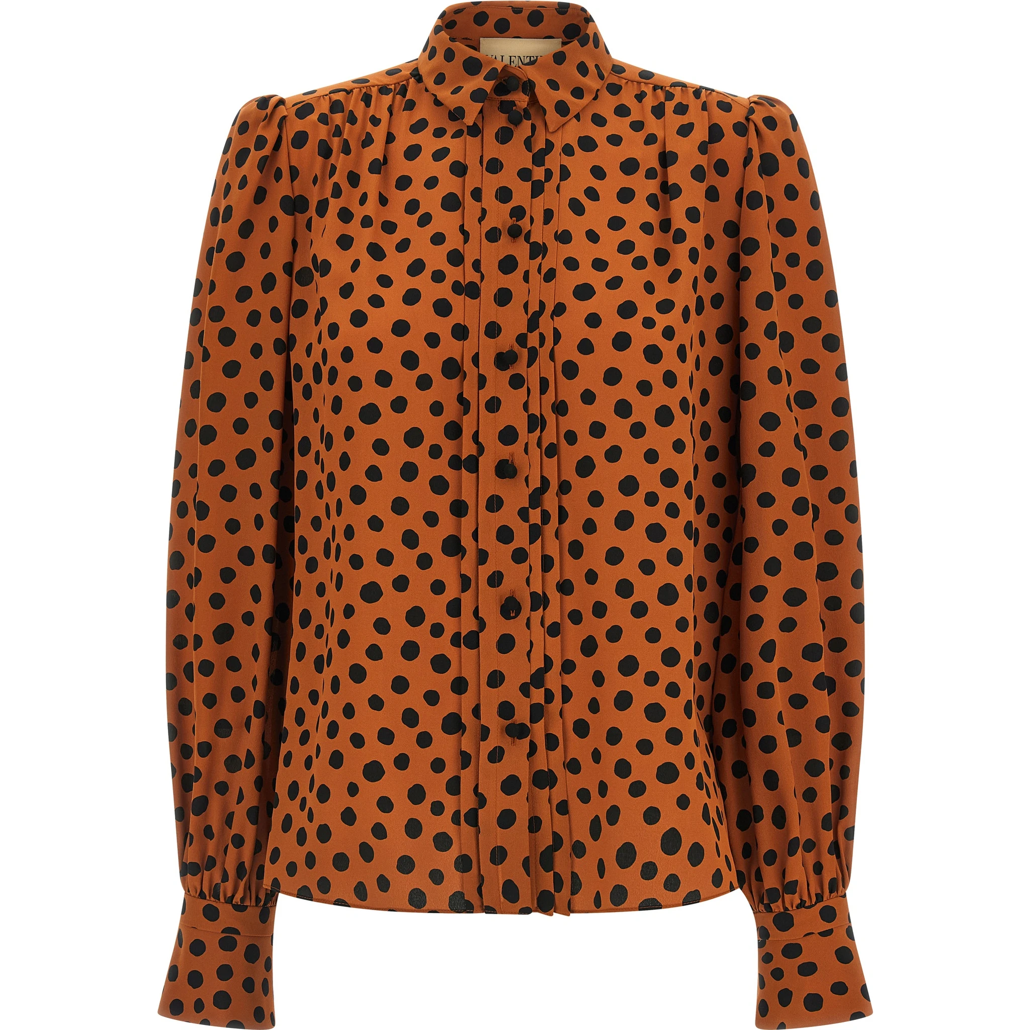 Orange Silk Blouse