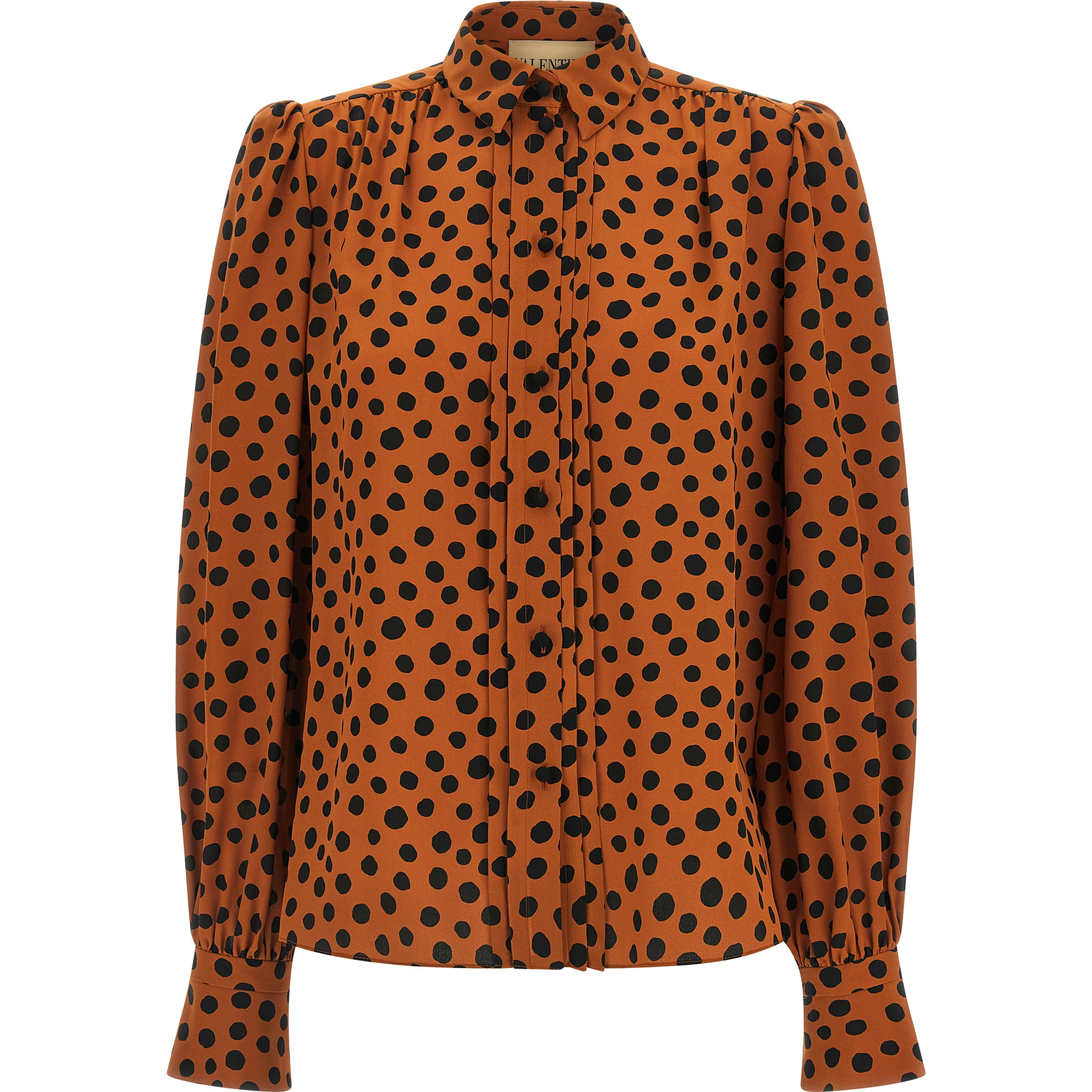 Orange Silk Blouse
