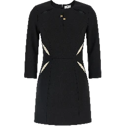 Bicolor Polyester Short Dress