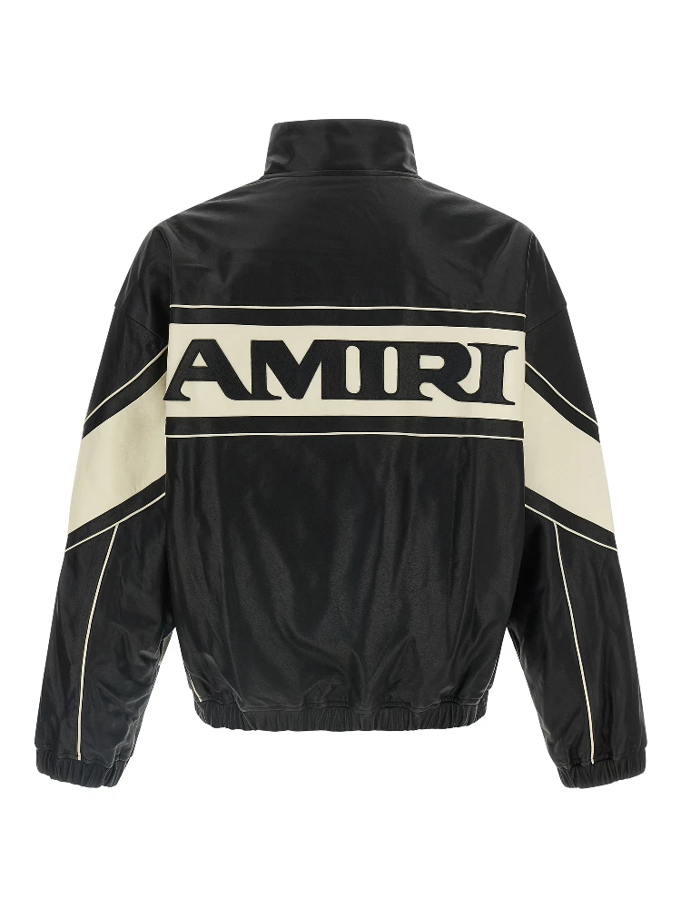 Bicolor Lamb Leather Leather Jacket alternative