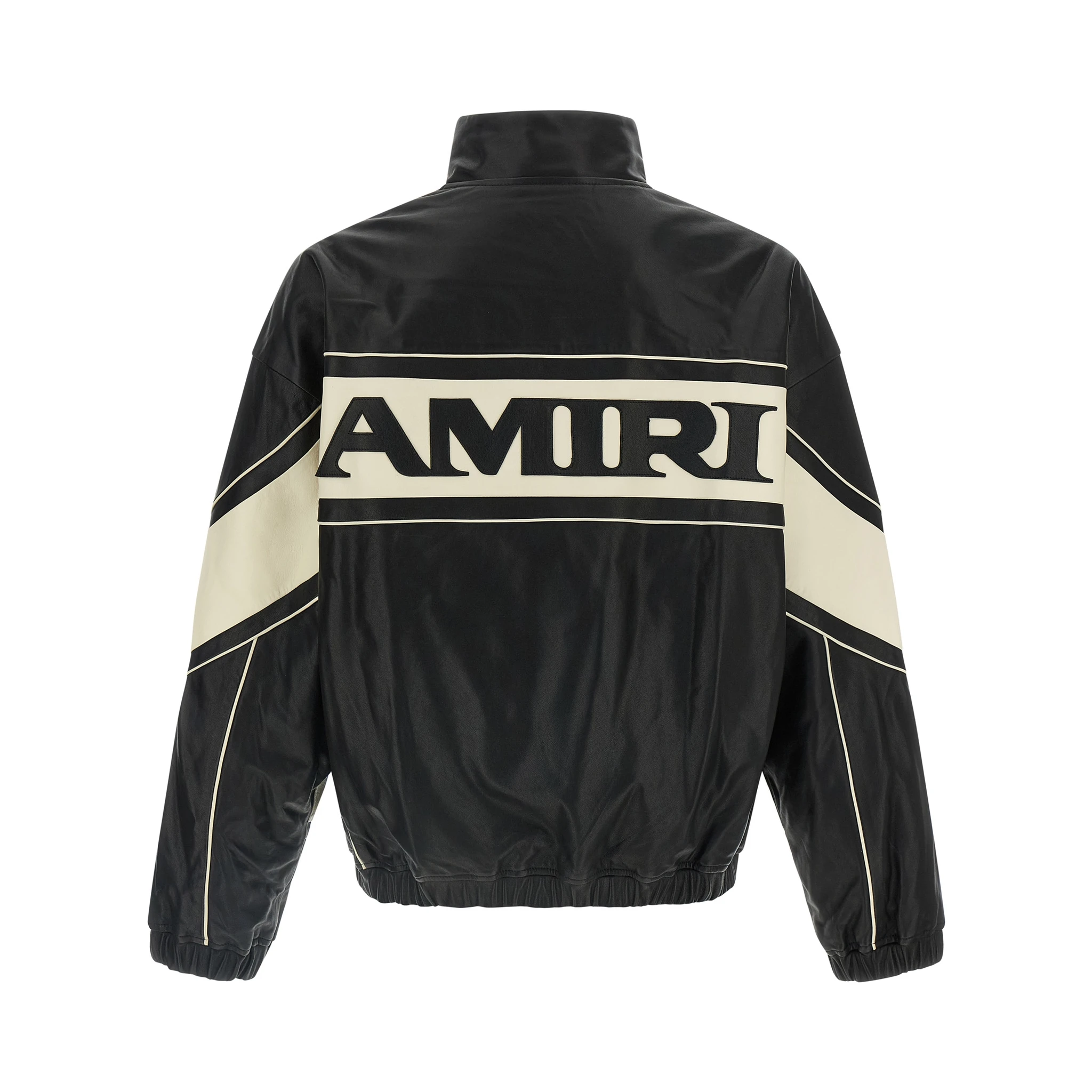 Bicolor Lamb Leather Leather Jacket