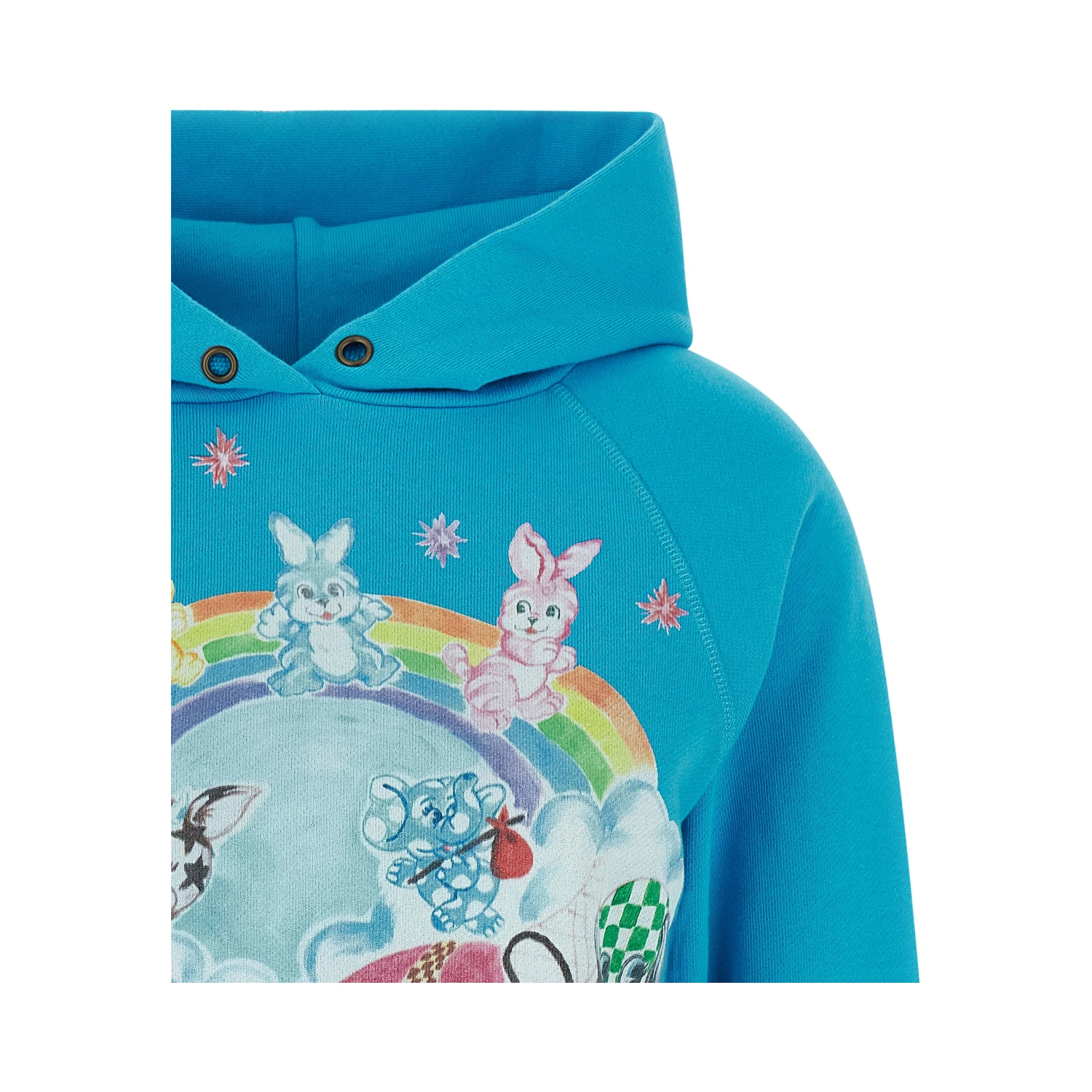 Blue Cotton Hoodie