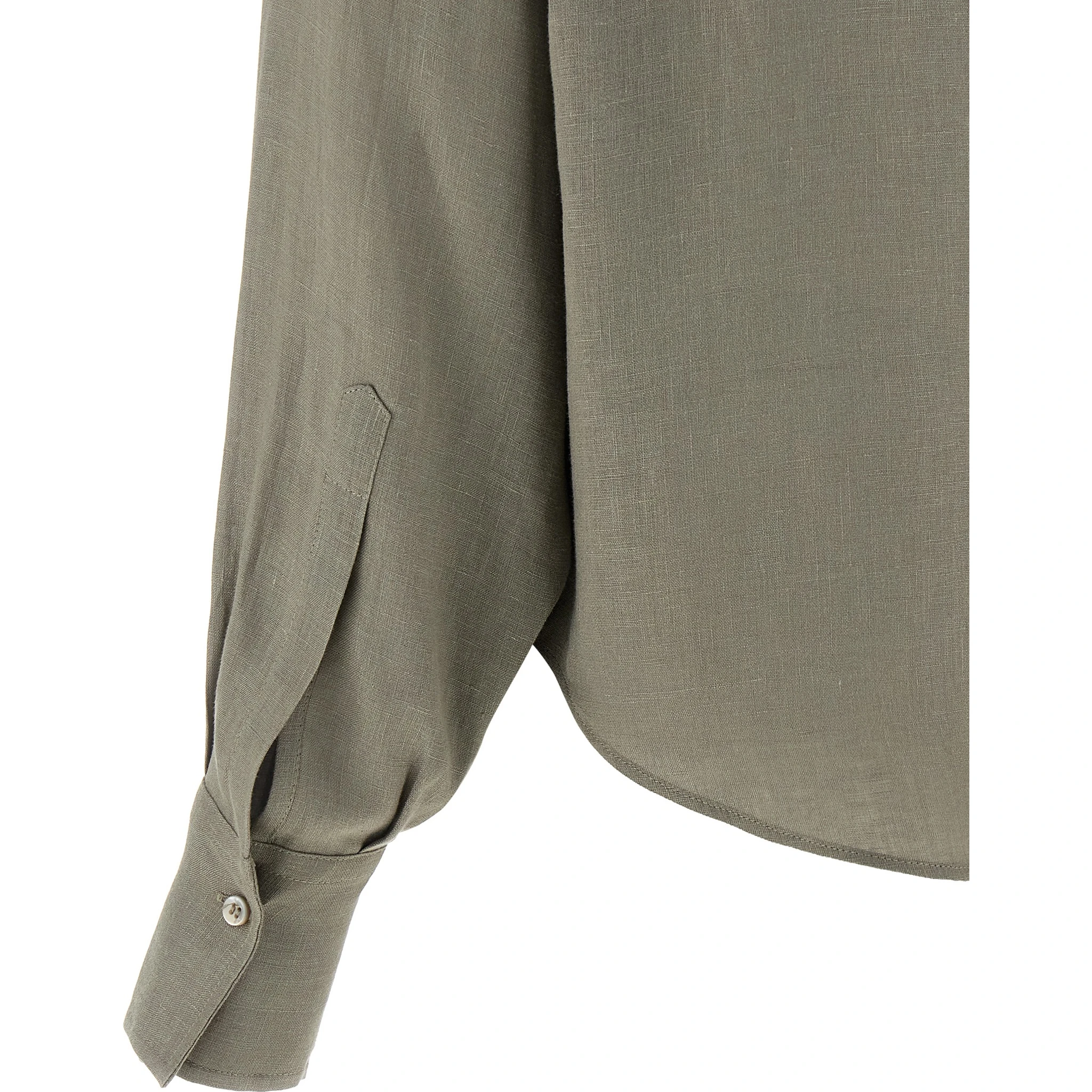 Bicolor Linen Blouse