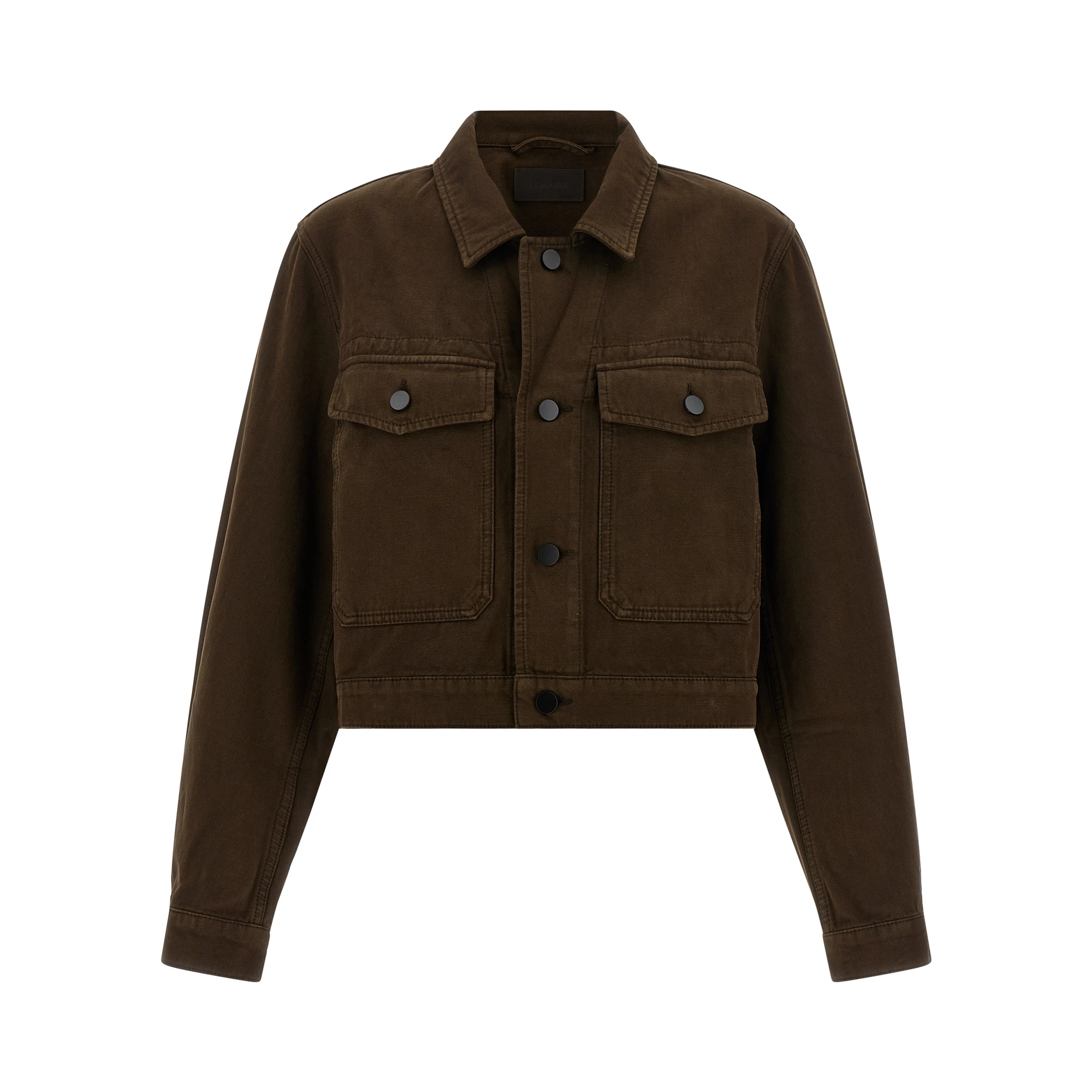 Brown Cotton Denim Jacket