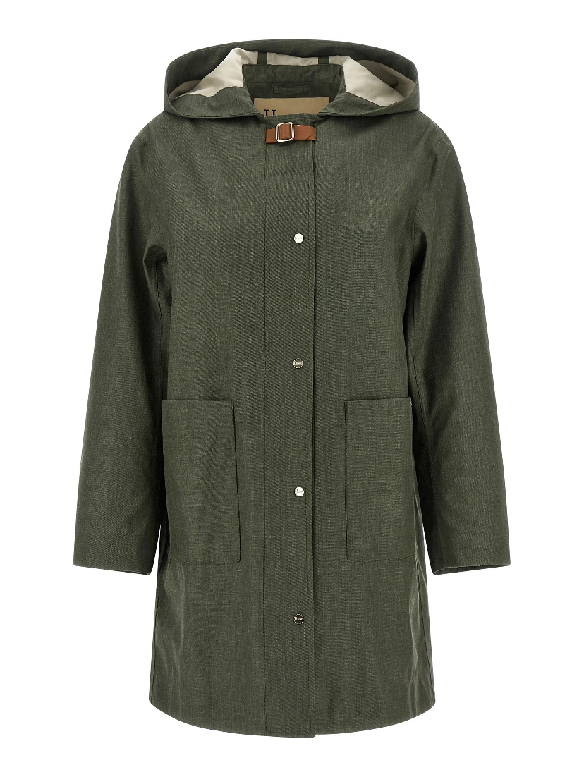 Bicolor Linen Coat