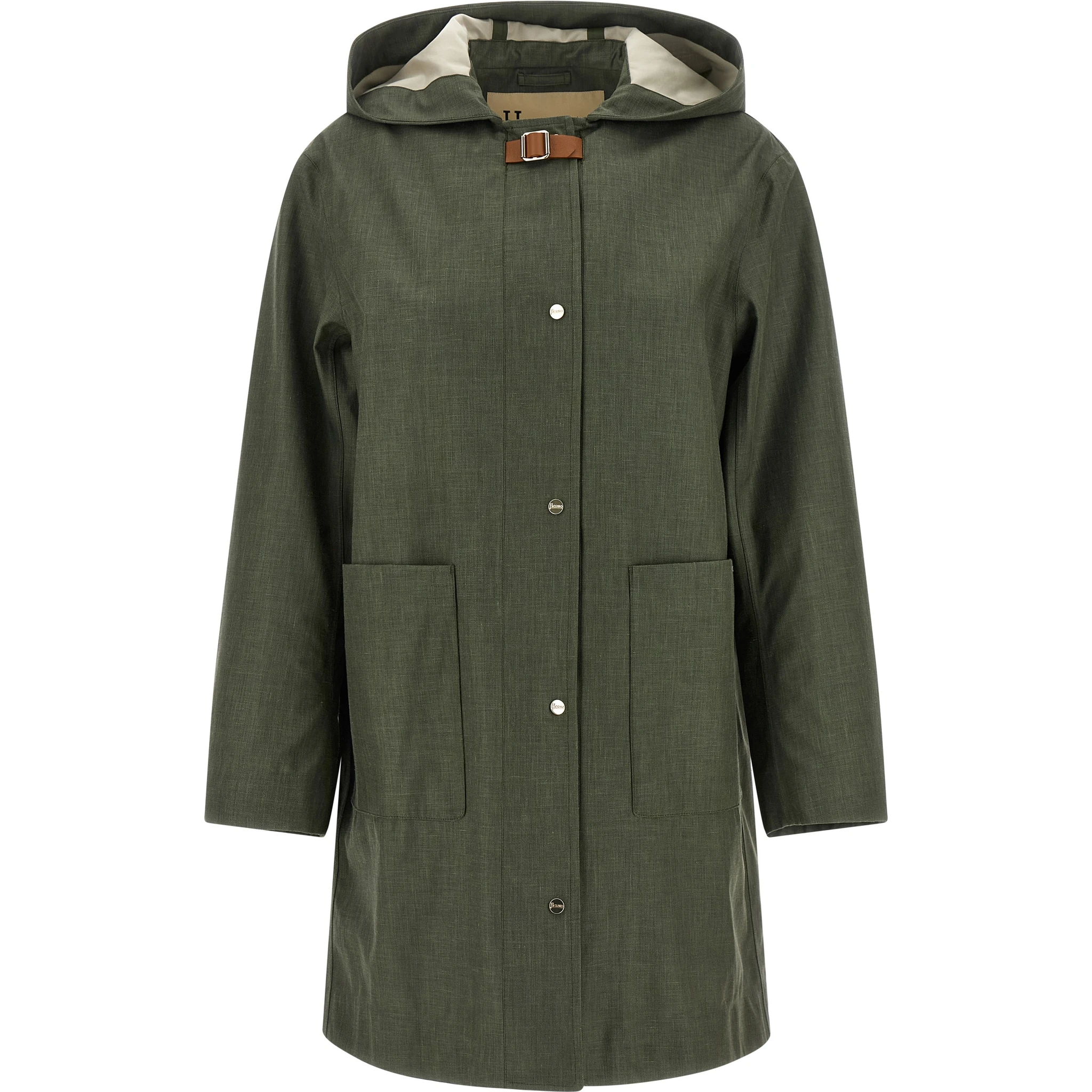 Bicolor Linen Coat