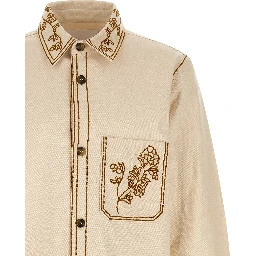 Beige Denim Shirt