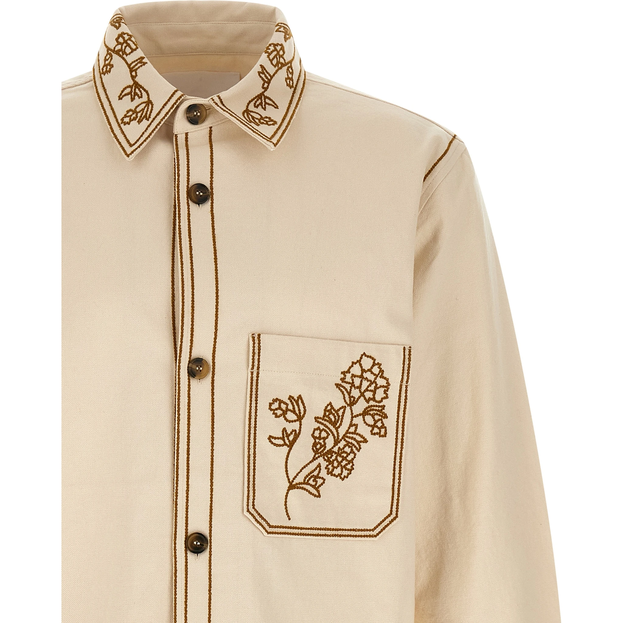 Beige Denim Shirt