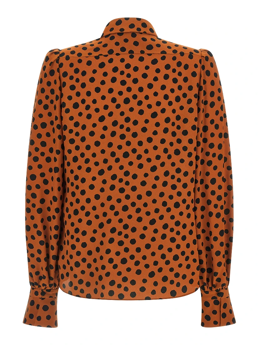 Orange Silk Blouse