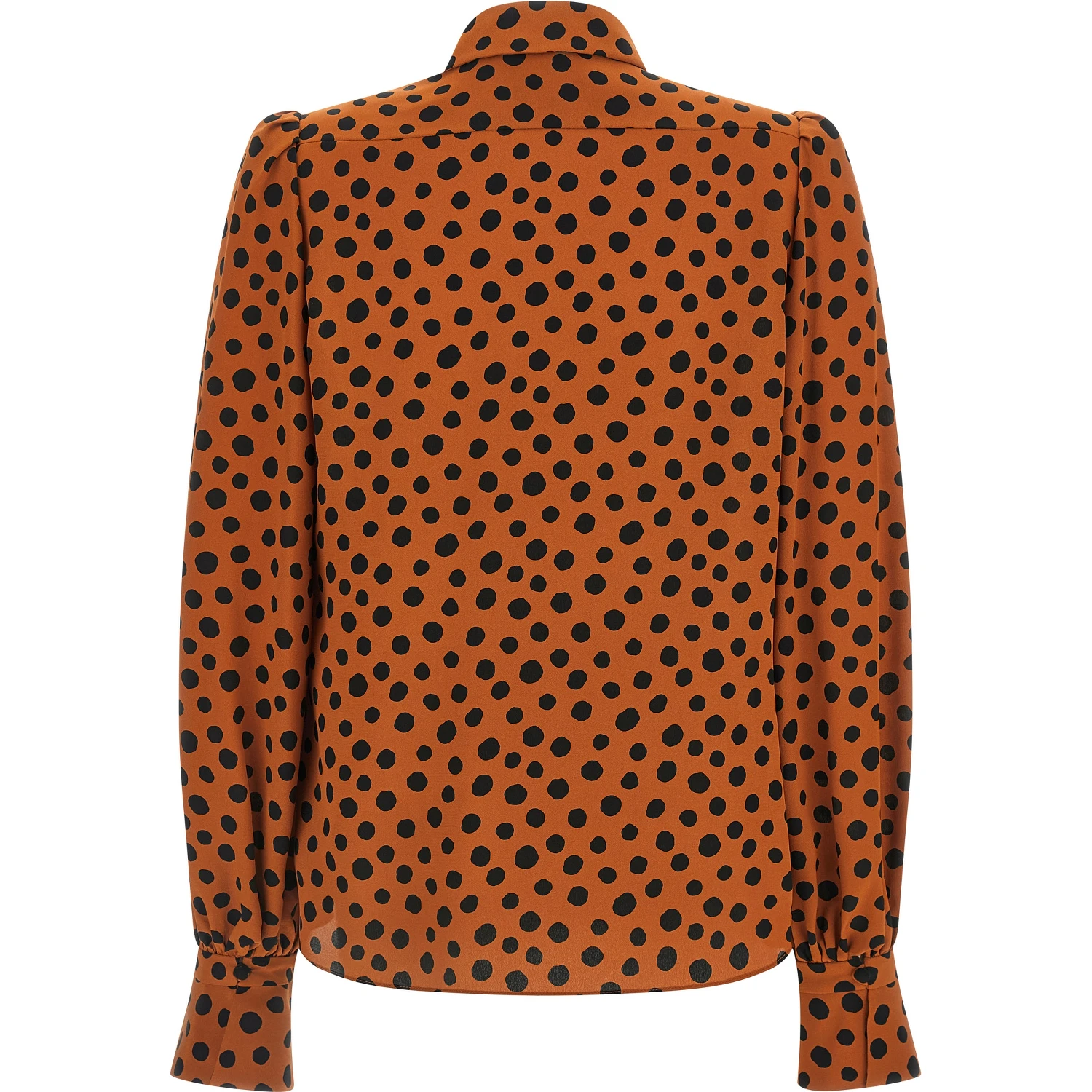 Orange Silk Blouse