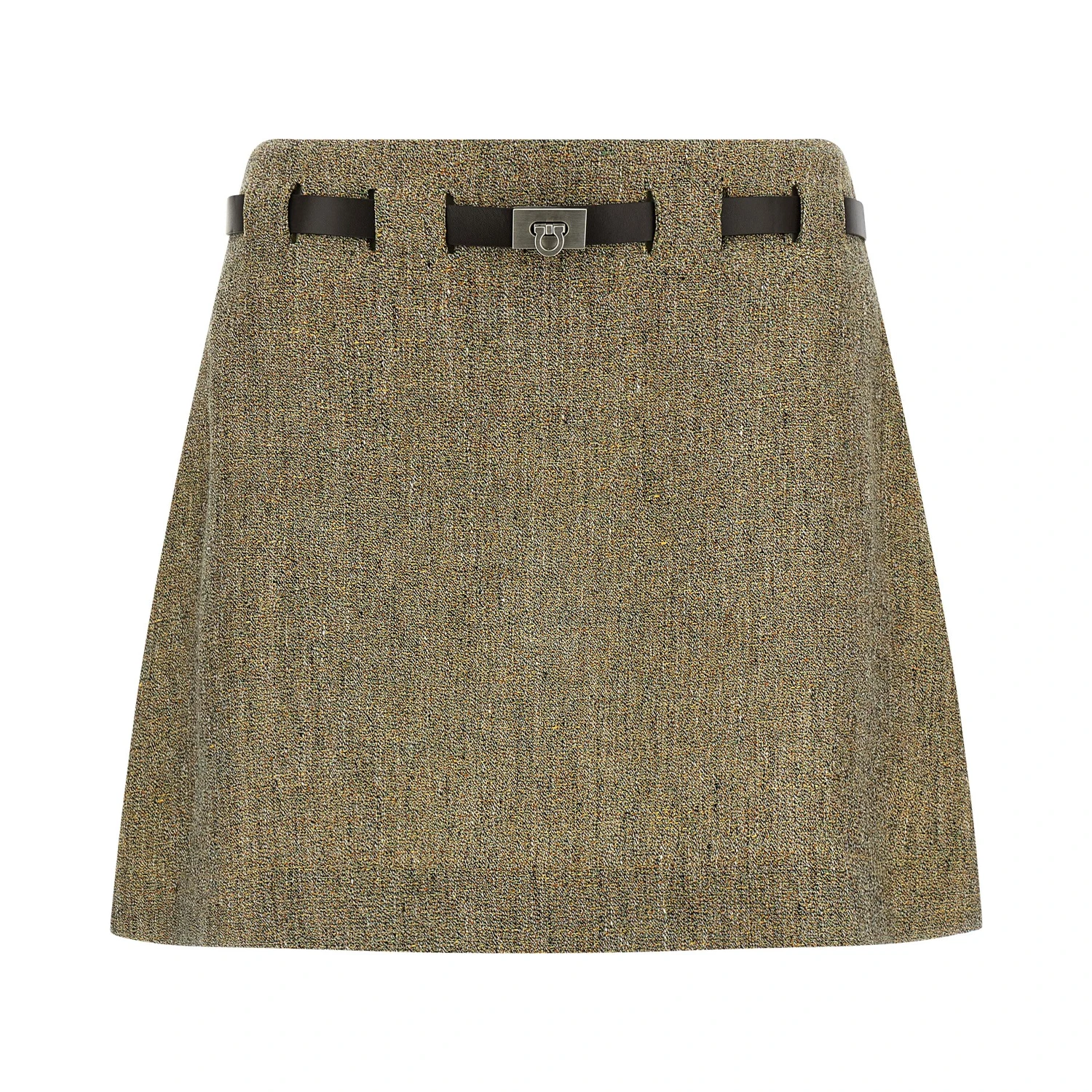 Multicolor Linen Long Skirt