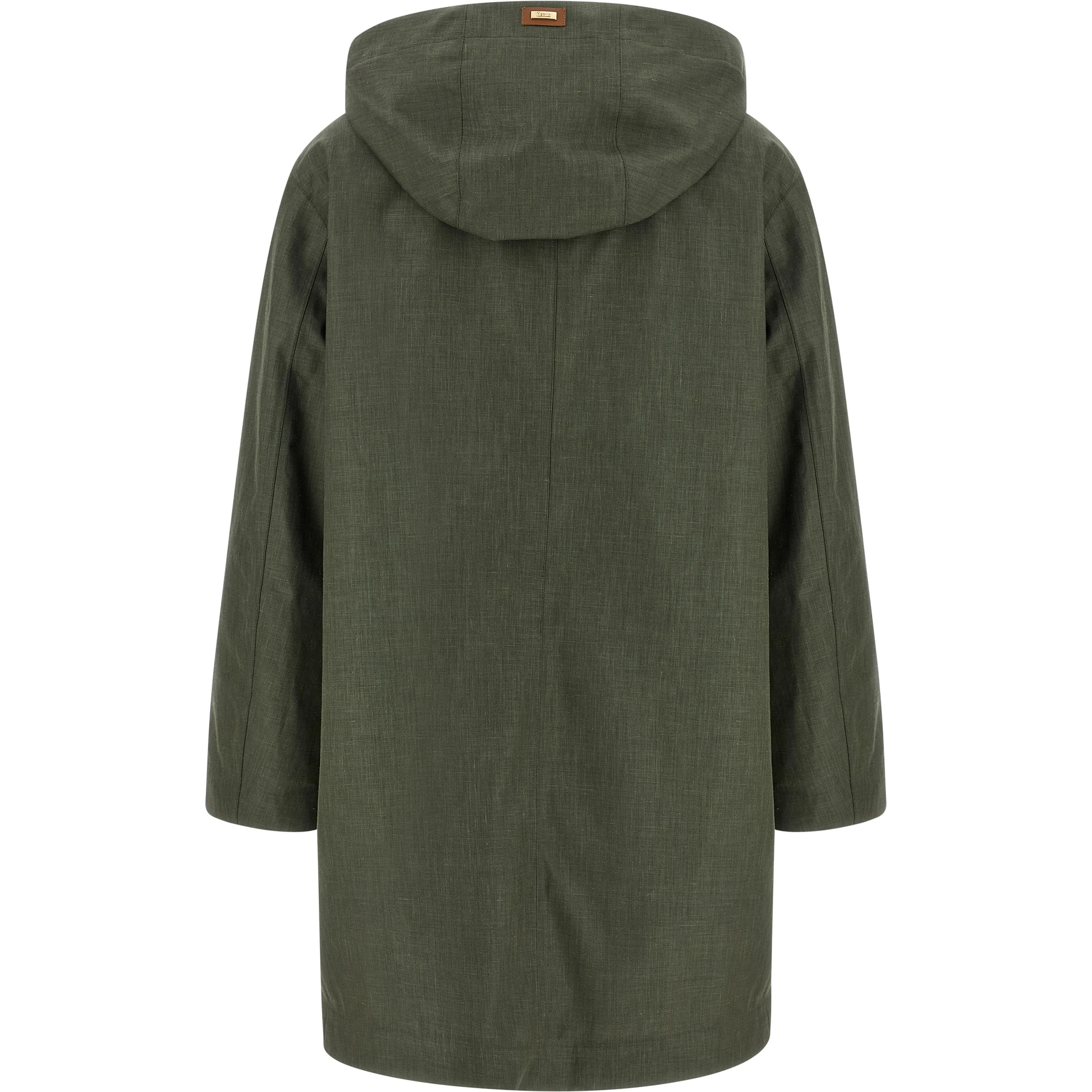 Bicolor Linen Coat