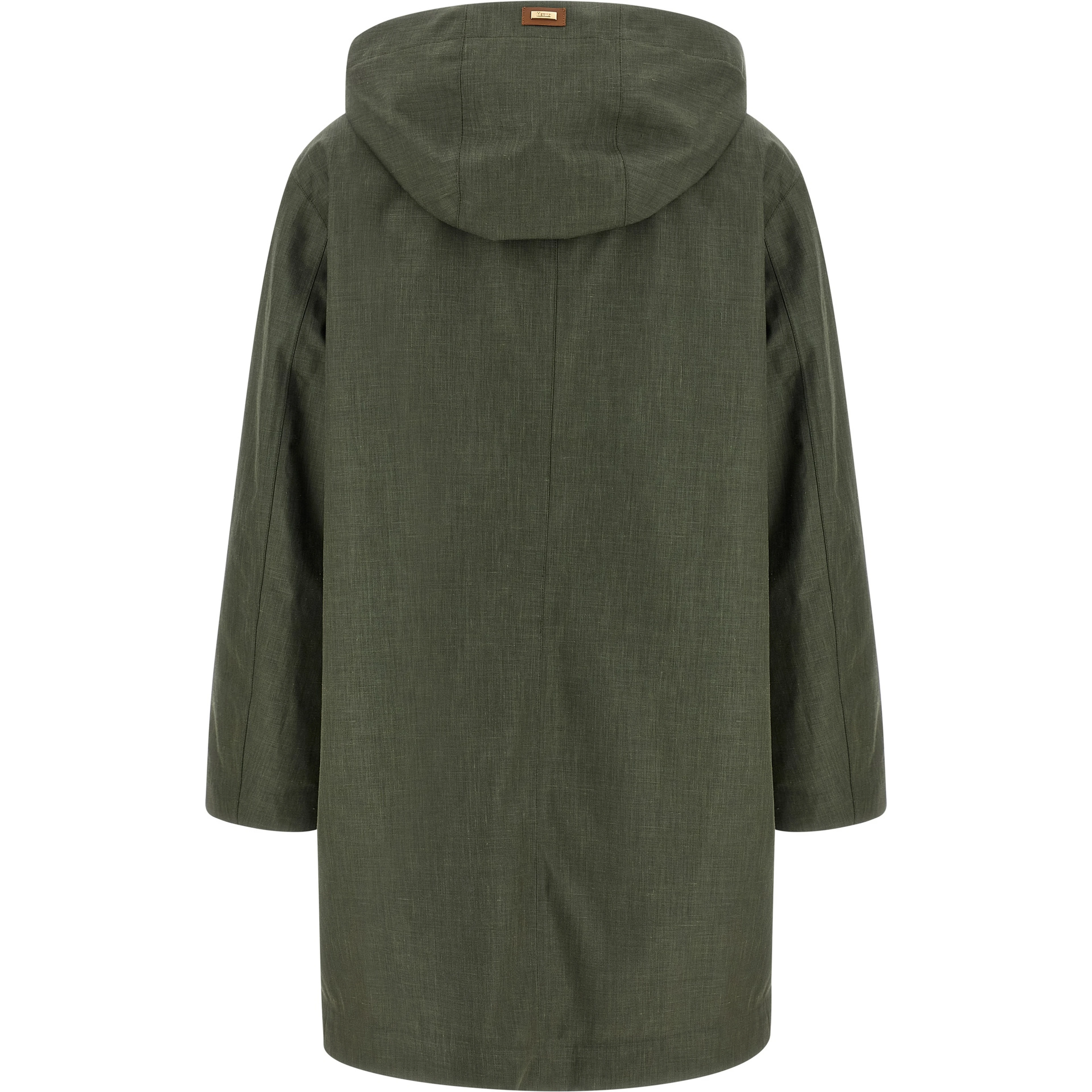Bicolor Linen Coat