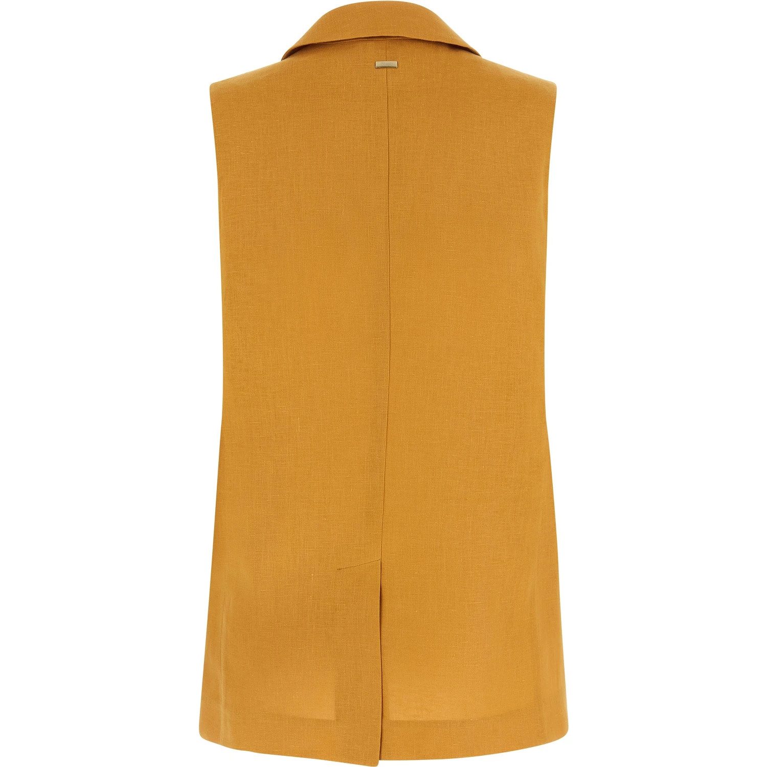 Bicolor Linen Sleeveless Jacket