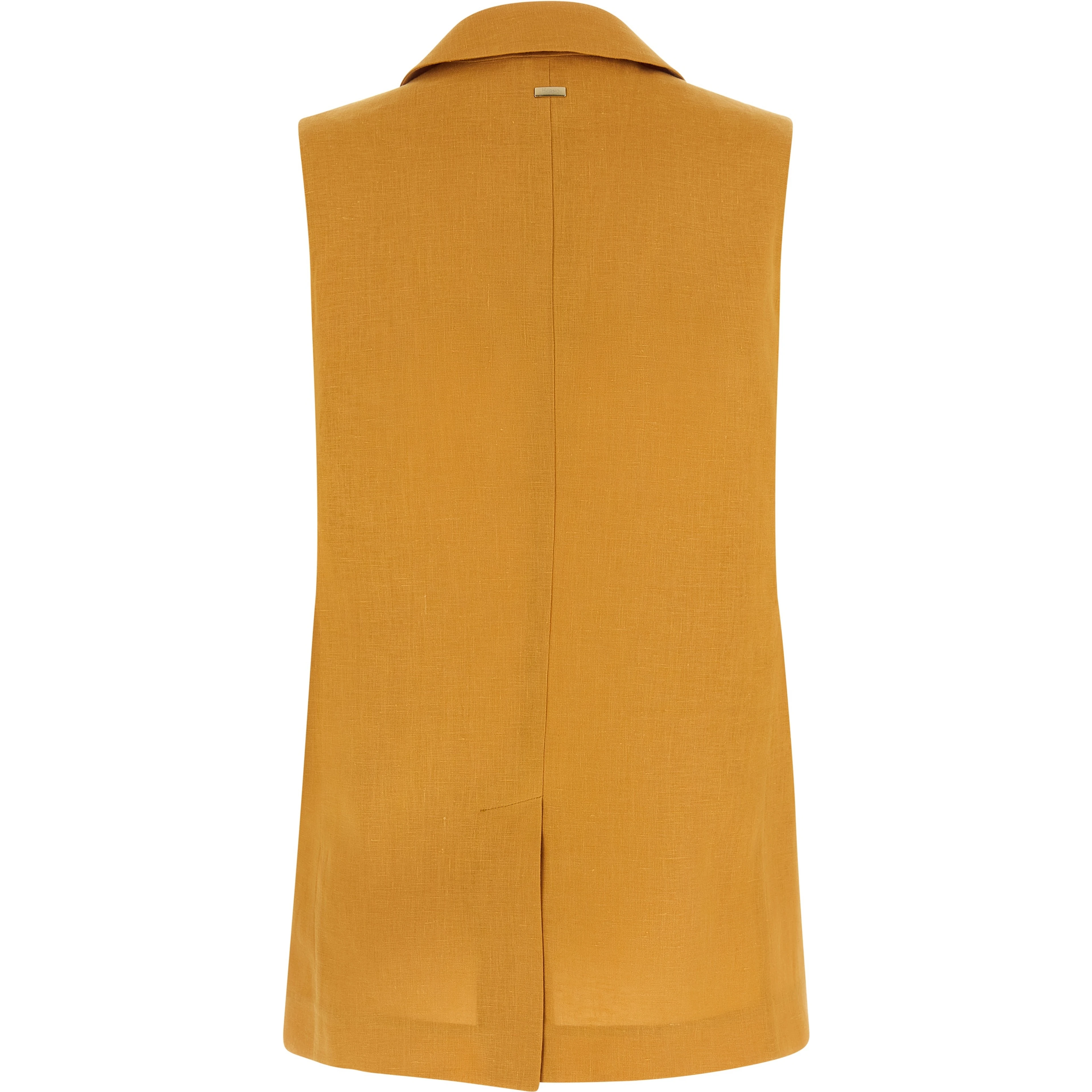 Bicolor Linen Sleeveless Jacket
