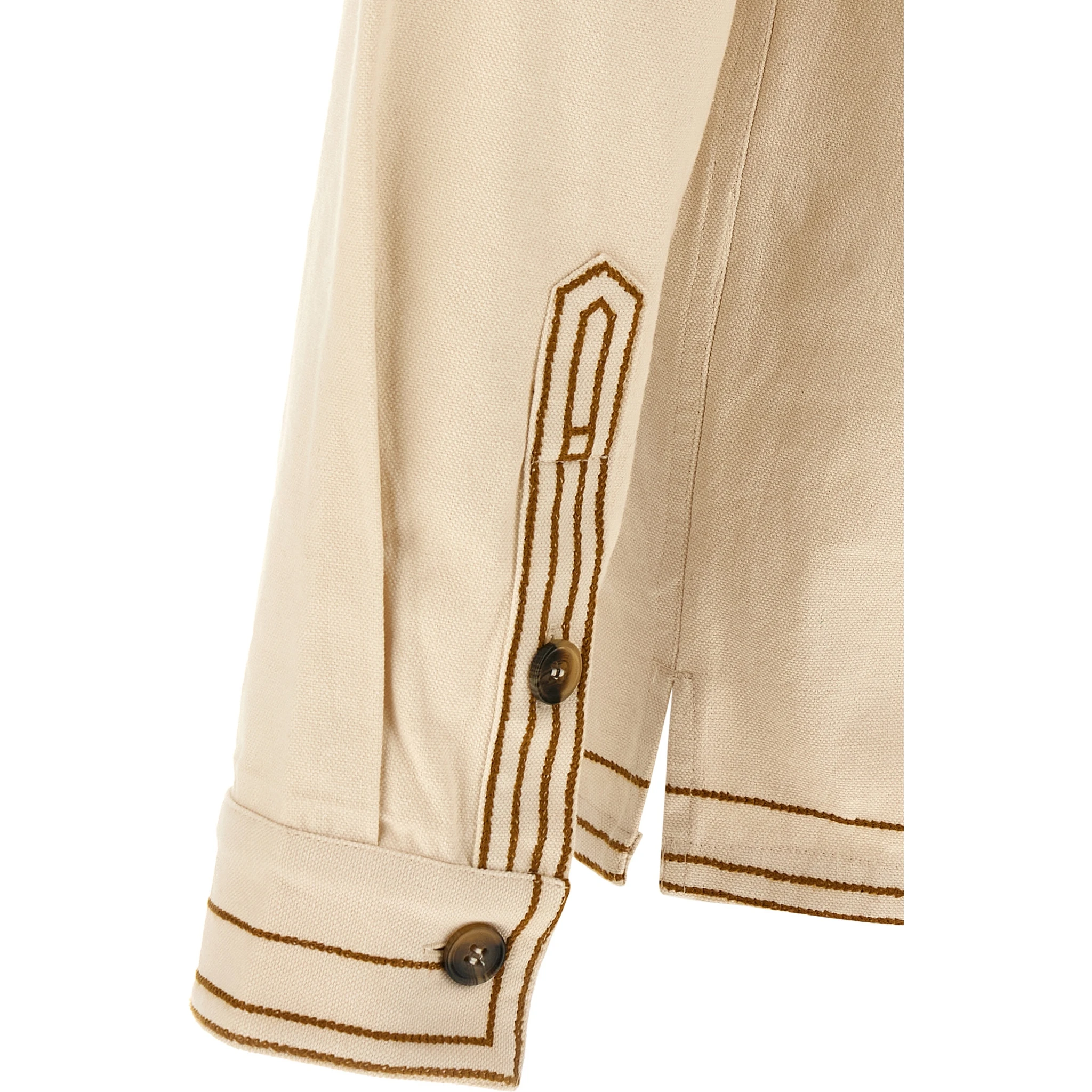 Beige Denim Shirt